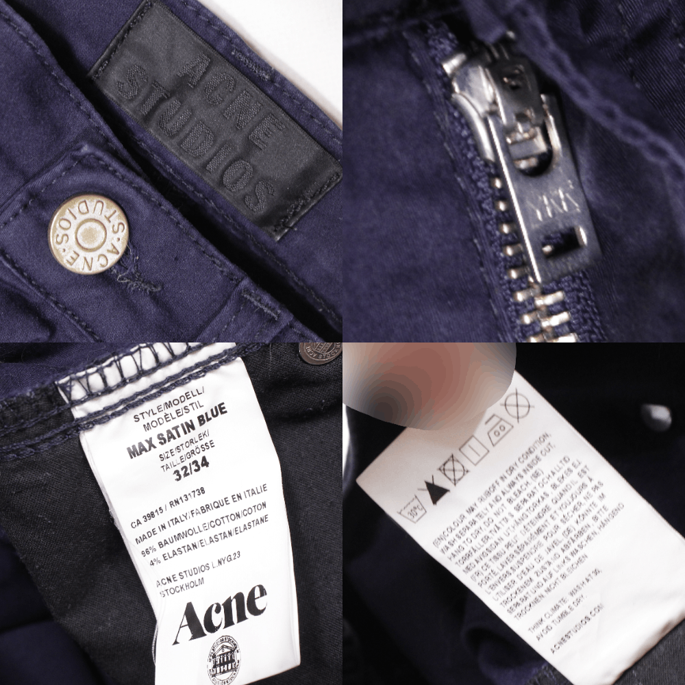 Acne Studios Max Satin Blue Pants Size US 32 / EU 48 - 6 Thumbnail