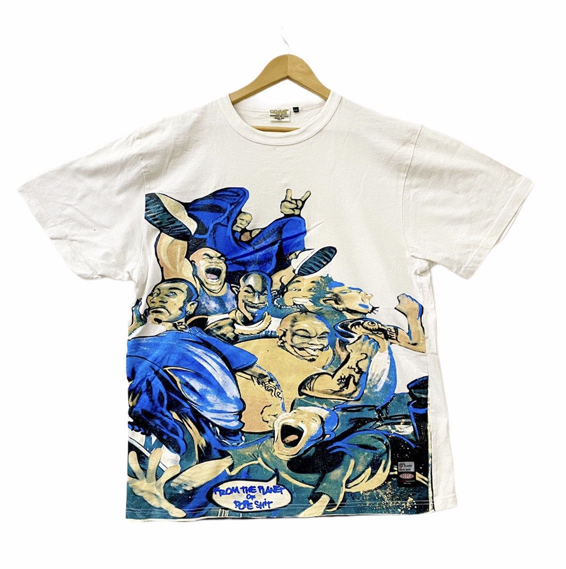 Rap Tees vintage 90s CONART allover print fullprint hip hop t-shirts Size US XL / EU 56 / 4 - 1 Thumbnail