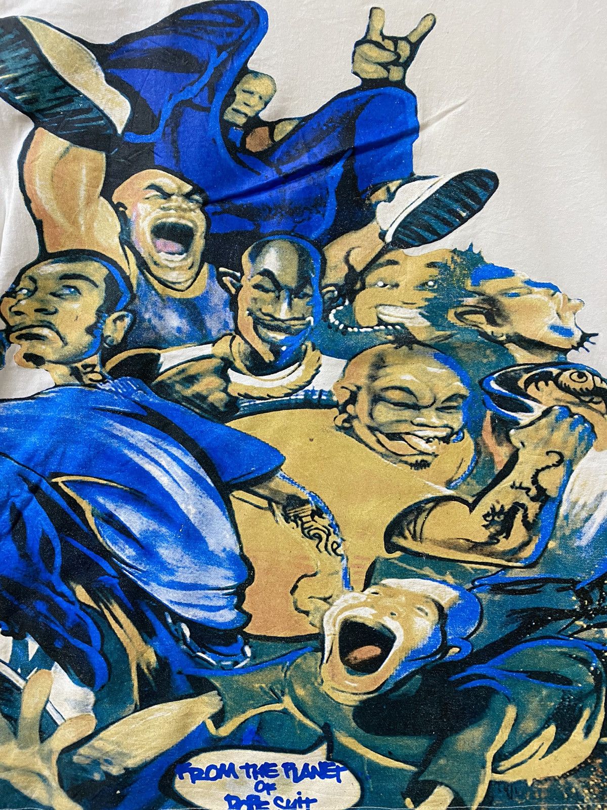 Rap Tees vintage 90s CONART allover print fullprint hip hop t-shirts Size US XL / EU 56 / 4 - 3 Thumbnail