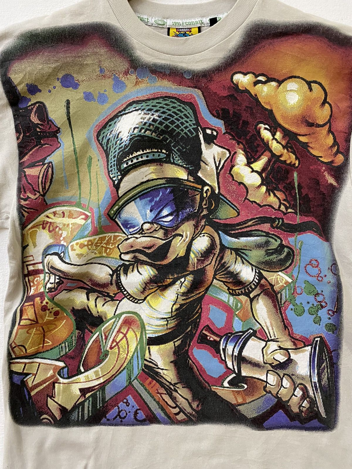 Band Tees vintage 90s CONART allover print fullprint rap t-shirts Size US L / EU 52-54 / 3 - 3 Thumbnail