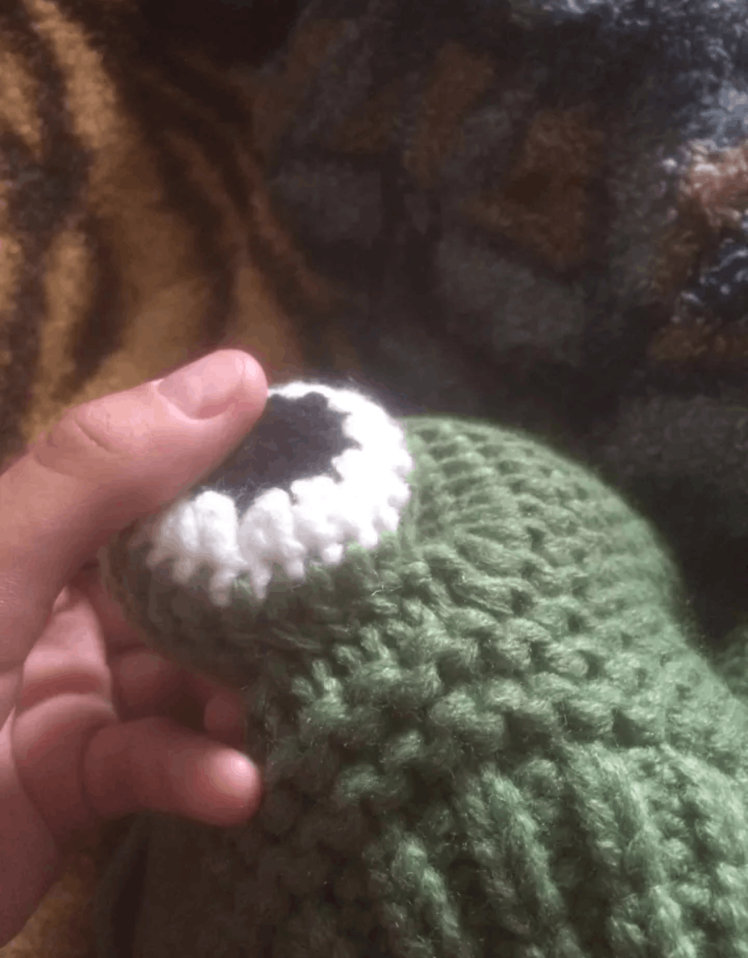 Other Frog Cartoon Knitted Hat Size ONE SIZE - 3 Thumbnail