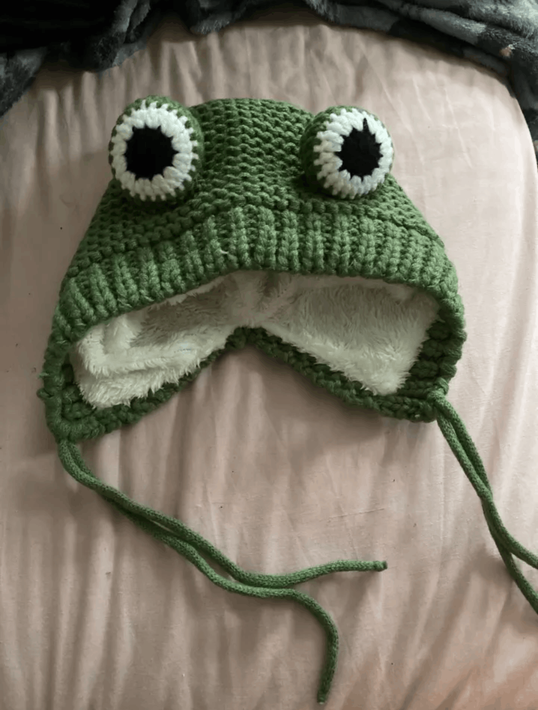 Other Frog Cartoon Knitted Hat Size ONE SIZE - 5 Thumbnail