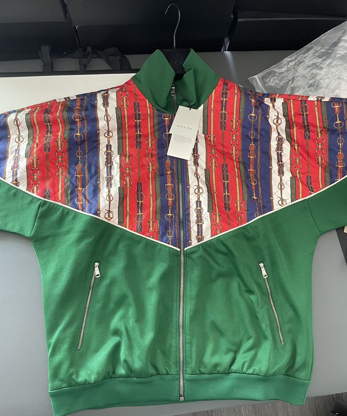 Gucci Runway NEW $3,300 Tracksuit Bomber Jacket Limited Edition Size US L / EU 52-54 / 3 - 18 Thumbnail