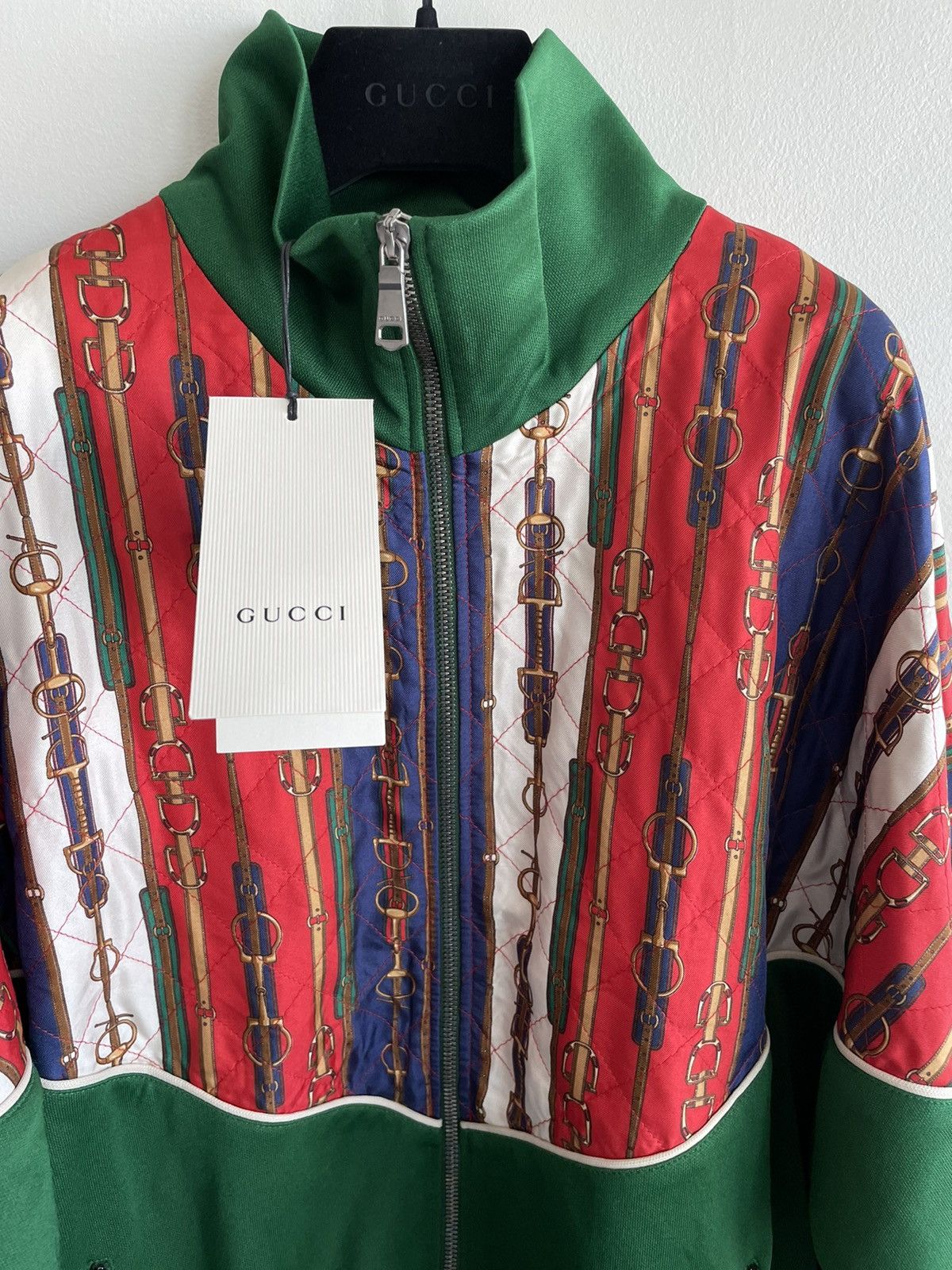 Gucci Runway NEW $3,300 Tracksuit Bomber Jacket Limited Edition Size US L / EU 52-54 / 3 - 5 Thumbnail