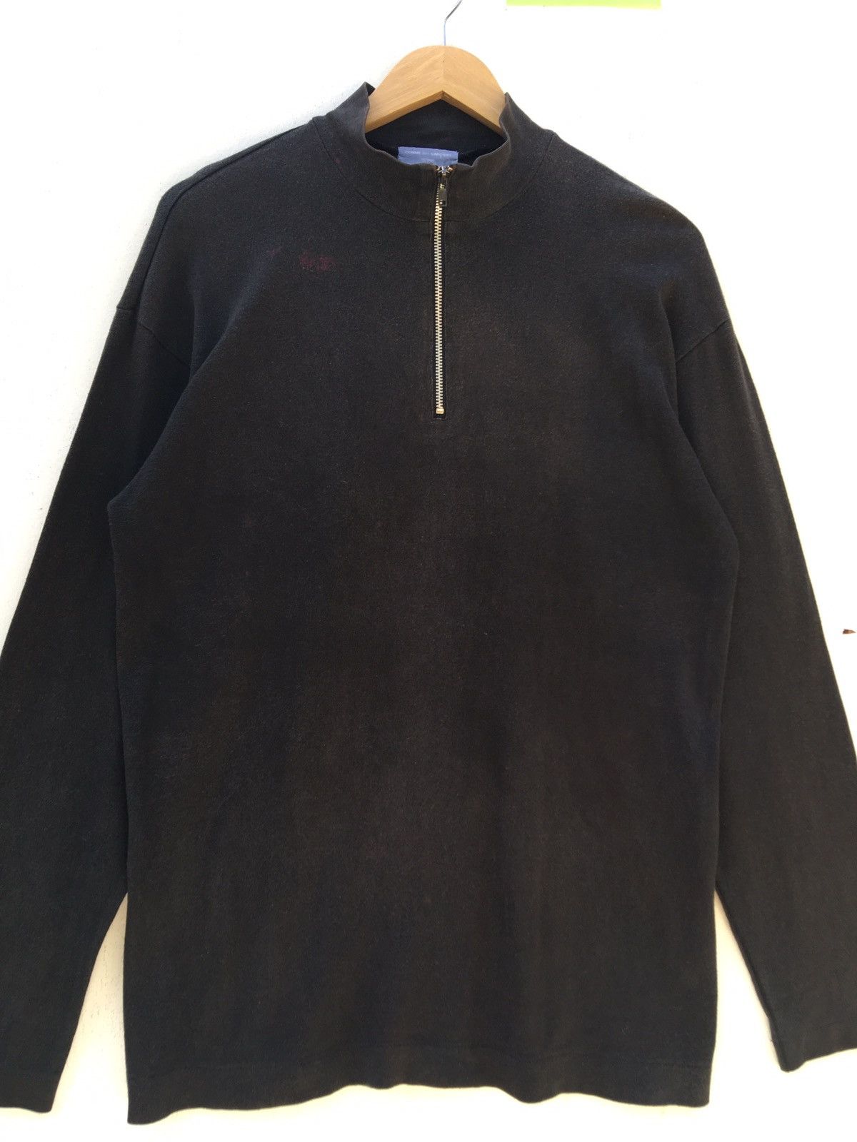 Comme des Garcons Vintage CDG Comme Des Garcons Black Plain Longsleeve Shirt Size US M / EU 48-50 / 2 - 3 Thumbnail