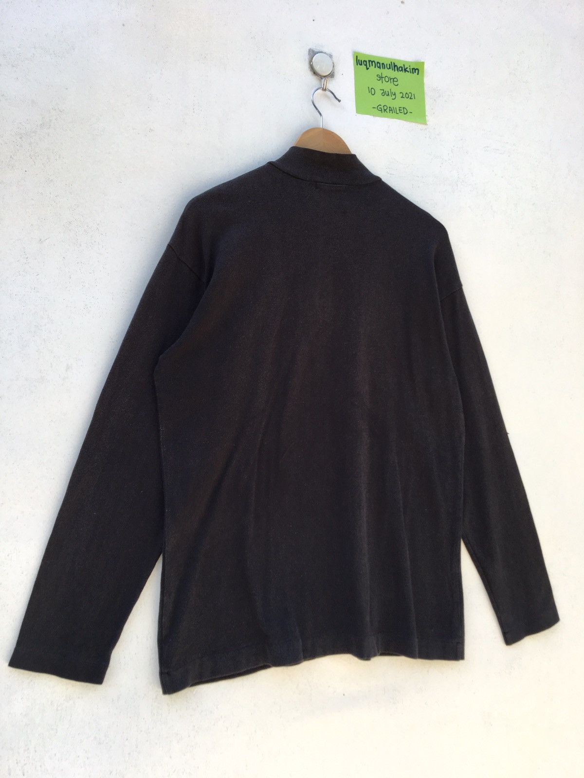 Comme des Garcons Vintage CDG Comme Des Garcons Black Plain Longsleeve Shirt Size US M / EU 48-50 / 2 - 13 Thumbnail