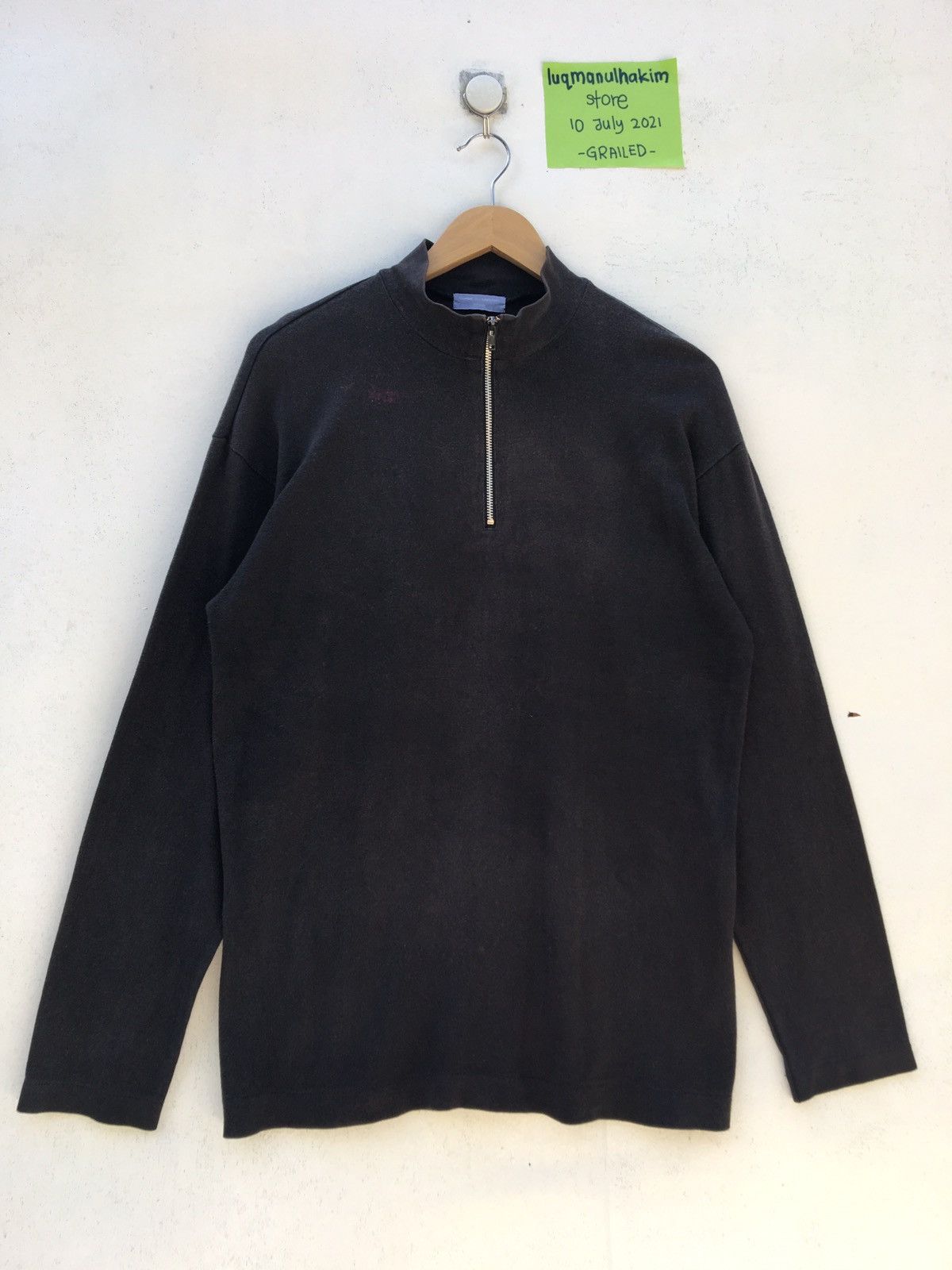 Comme des Garcons Vintage CDG Comme Des Garcons Black Plain Longsleeve Shirt Size US M / EU 48-50 / 2 - 1 Thumbnail
