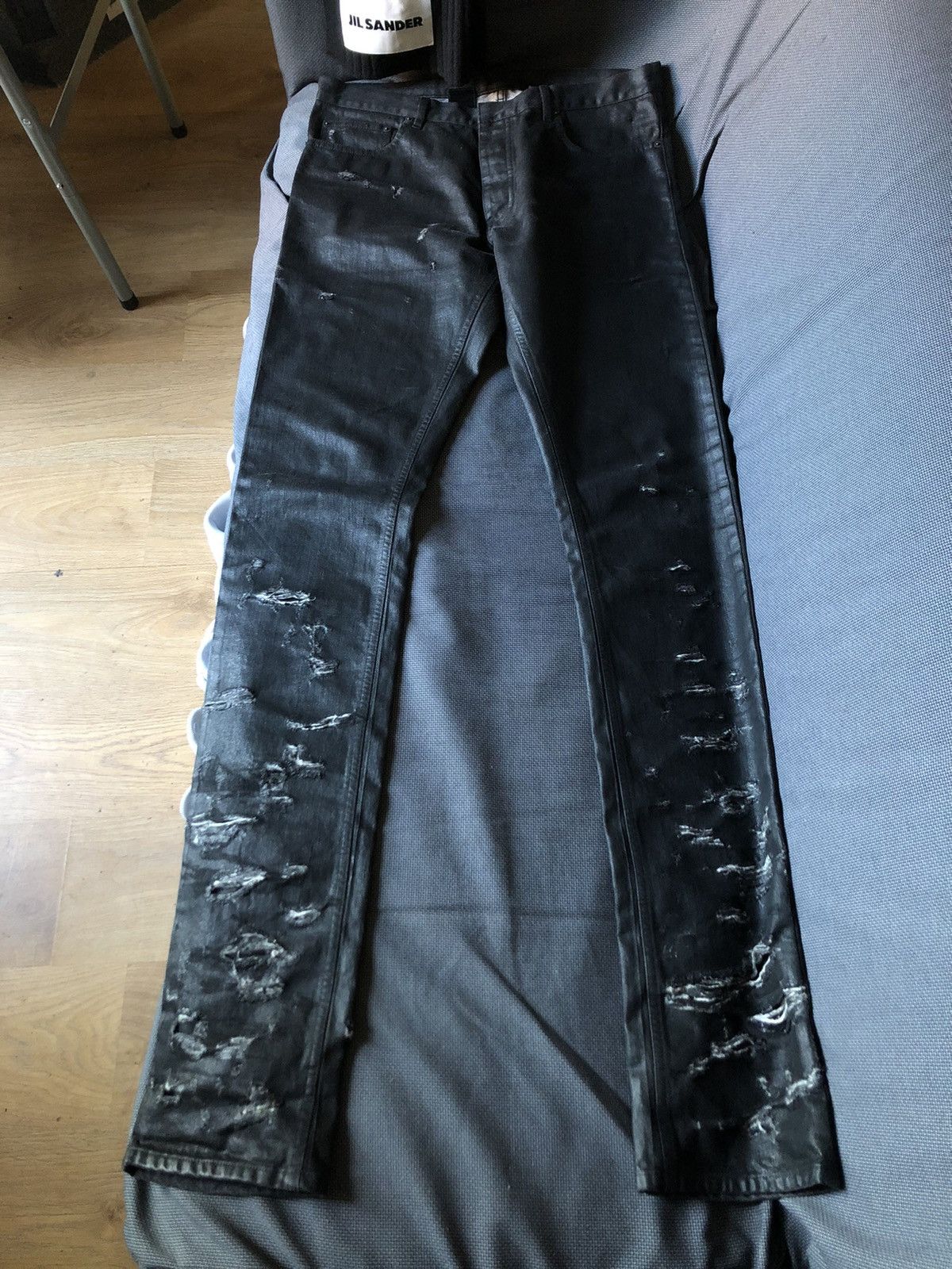 Dior × Hedi Slimane Dior Homme SS04 Strip Denim Jeans | Grailed Dior × Hedi Slimane Dior Homme SS04 Strip Denim Jeans | Grailed