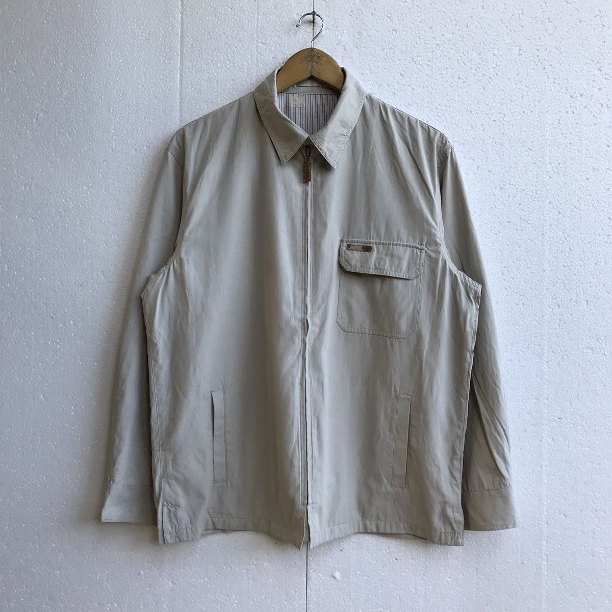 Lacoste Crocodile Light zip up collard Jacket Size US M / EU 48-50 / 2 - 1 Thumbnail
