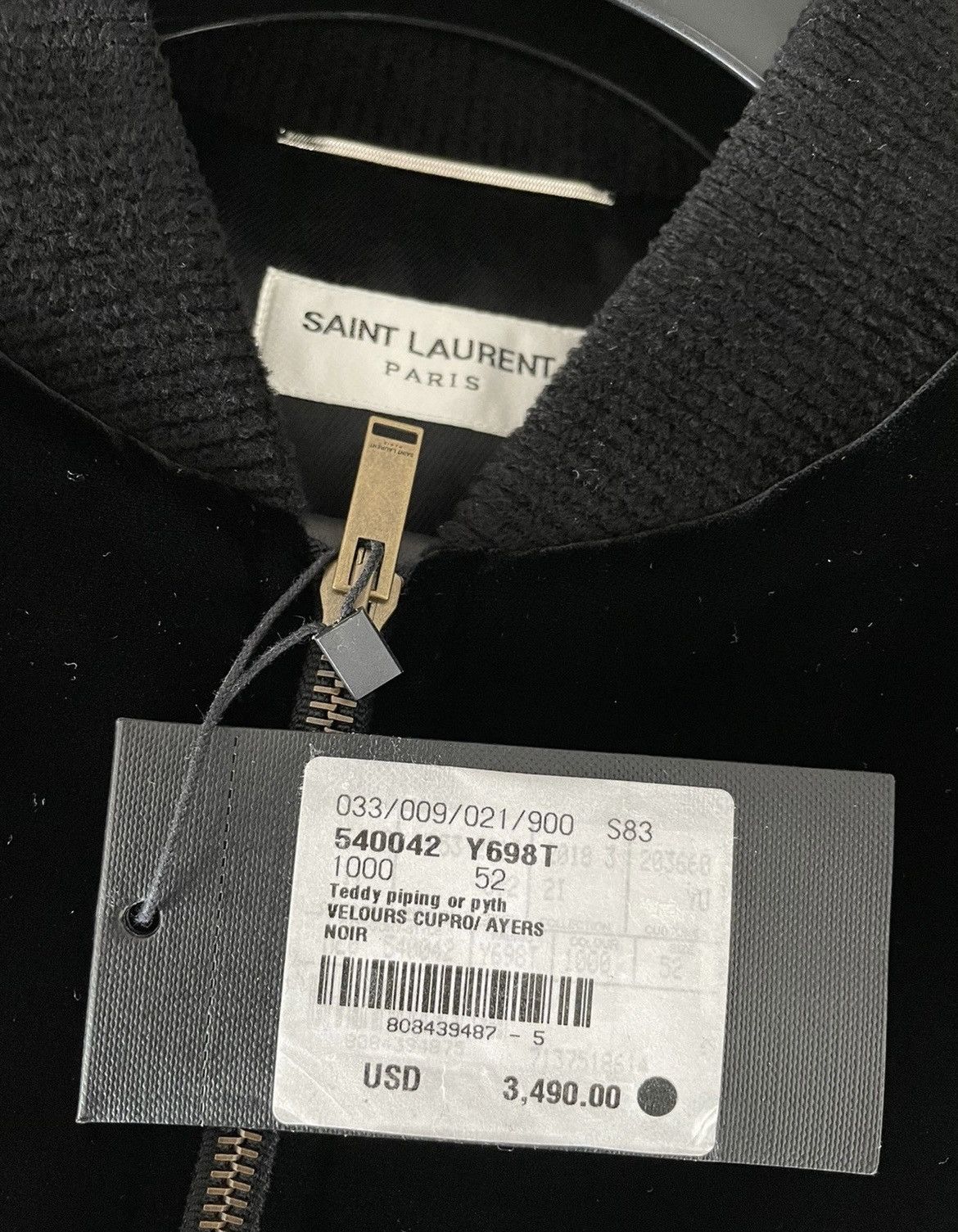 Saint Laurent Paris $4,000 Value Super Limited Runway Velvet Python Teddy Jacket Size US M / EU 48-50 / 2 - 10 Thumbnail