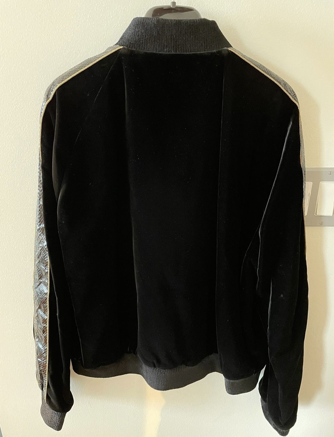 Saint Laurent Paris $4,000 Value Super Limited Runway Velvet Python Teddy Jacket Size US M / EU 48-50 / 2 - 14 Thumbnail