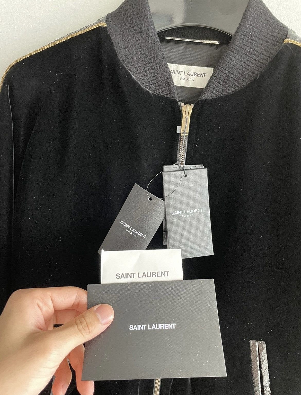 Saint Laurent Paris $4,000 Value Super Limited Runway Velvet Python Teddy Jacket Size US M / EU 48-50 / 2 - 20 Thumbnail