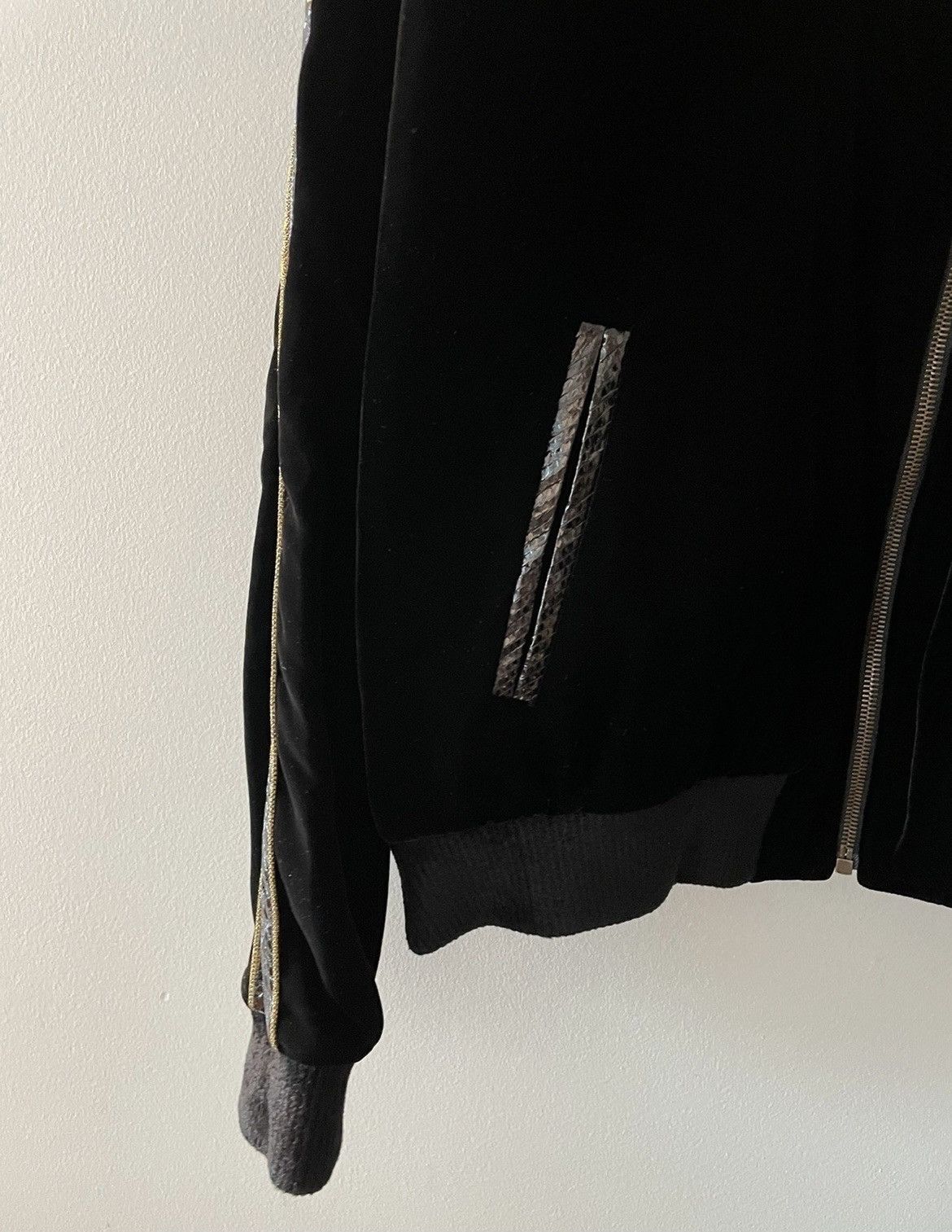 Saint Laurent Paris $4,000 Value Super Limited Runway Velvet Python Teddy Jacket Size US M / EU 48-50 / 2 - 15 Thumbnail