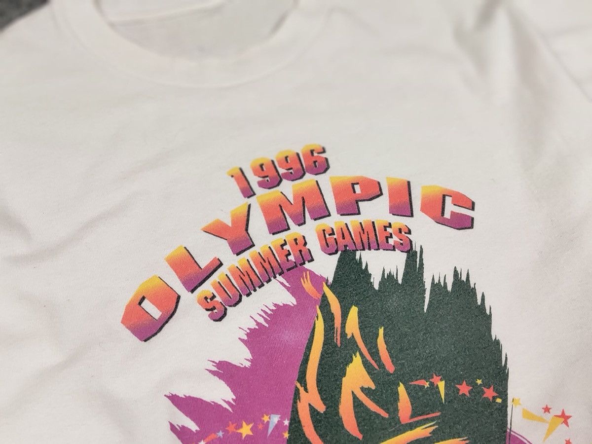 USA Olympics Rare Vintage Atlanta1996 Olympic Summer Games T shirt Size US XL / EU 56 / 4 - 11 Thumbnail
