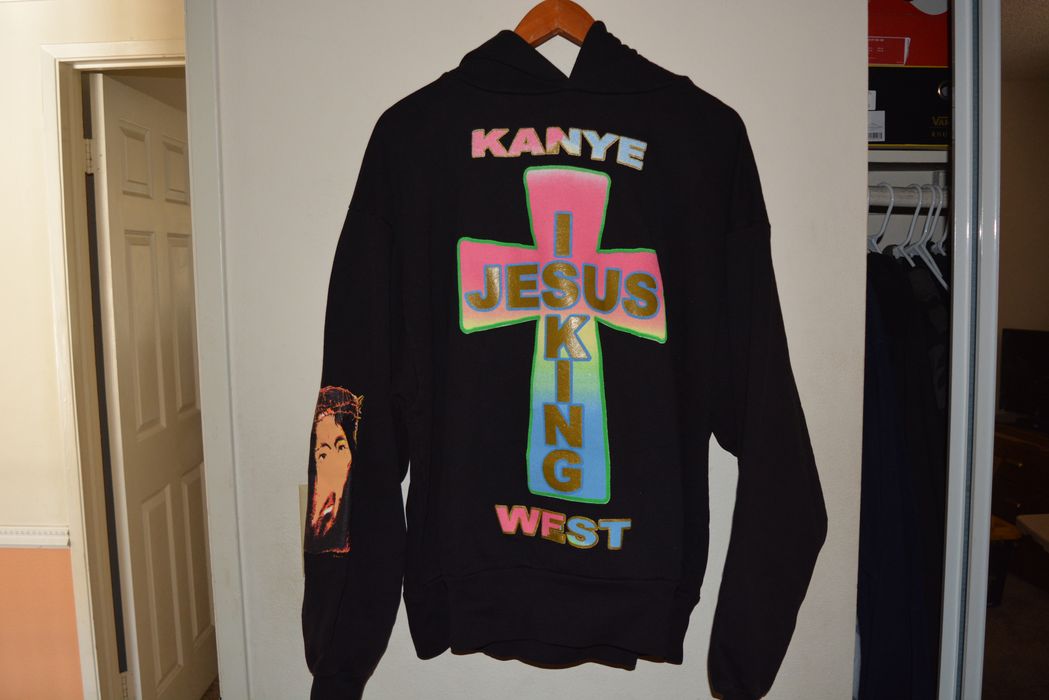 Kanye West DS Kanye Awge For JIK Jesus Is King Merch Cross Hoodie | Grailed