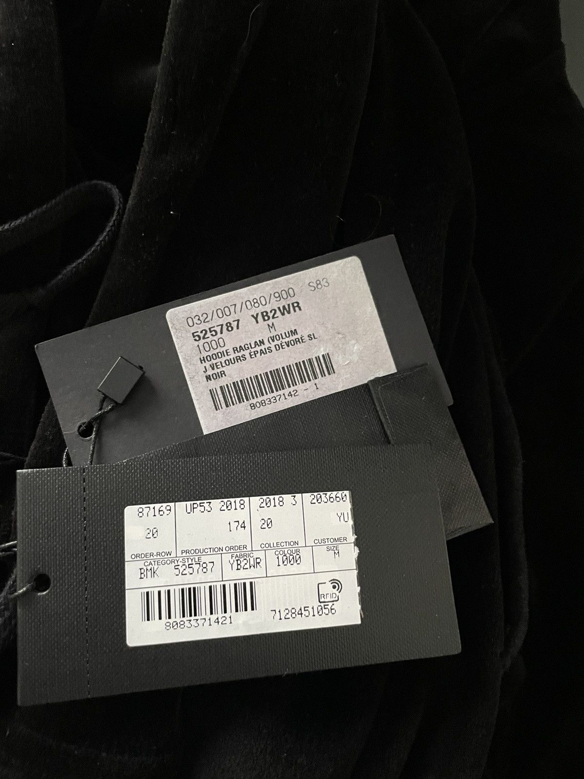Hedi Slimane × Saint Laurent Paris × Yves Saint Laurent LimitedEdition Rare Runway Distressed Velvet Hoodie BrandNew Size US M / EU 48-50 / 2 - 2 Thumbnail