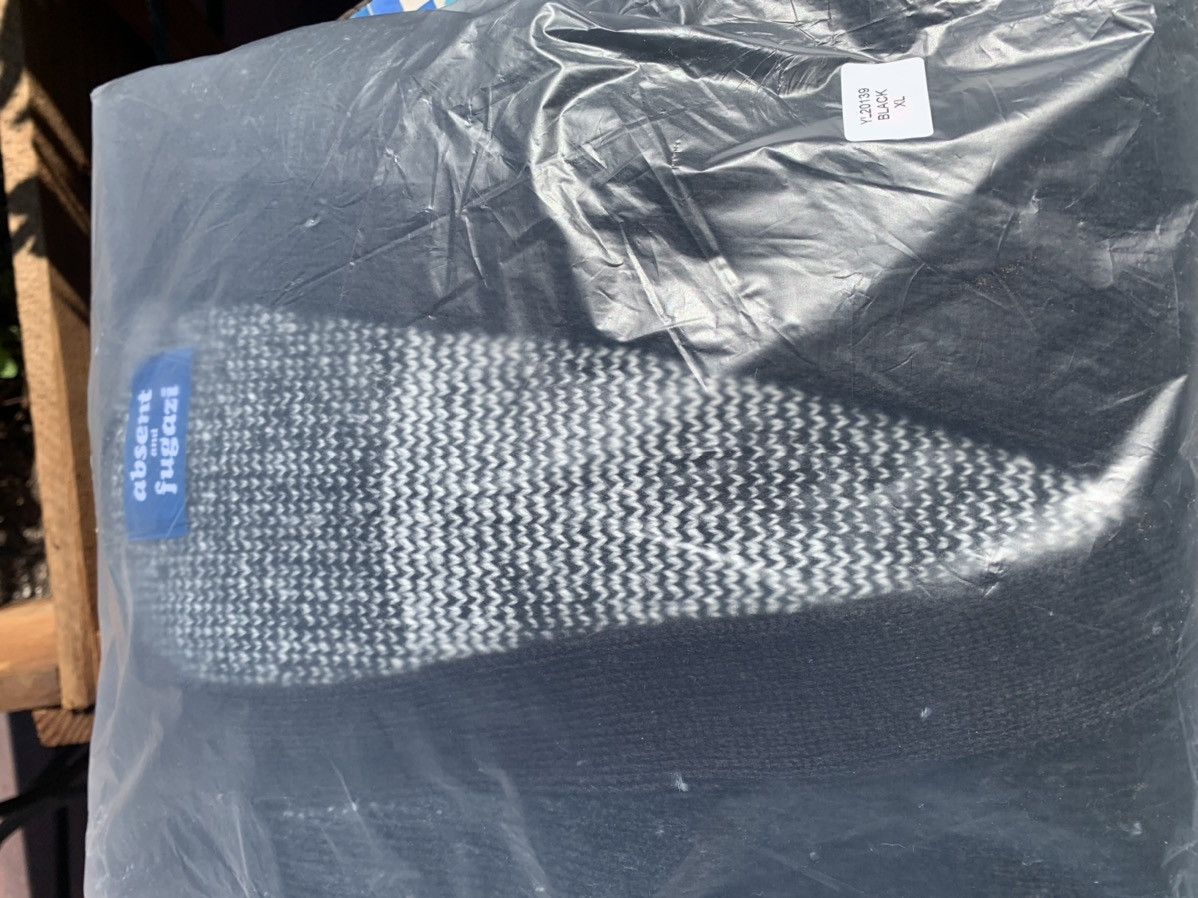 Absent × Fugazi Fugazi x Absent Monogram Knit Cardigan Black XL Size US XL / EU 56 / 4 - 3 Thumbnail