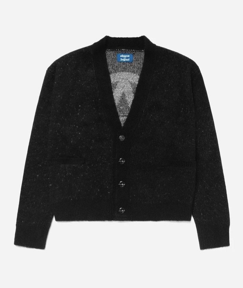 Absent × Fugazi Fugazi x Absent Monogram Knit Cardigan Black XL Size US XL / EU 56 / 4 - 2 Thumbnail