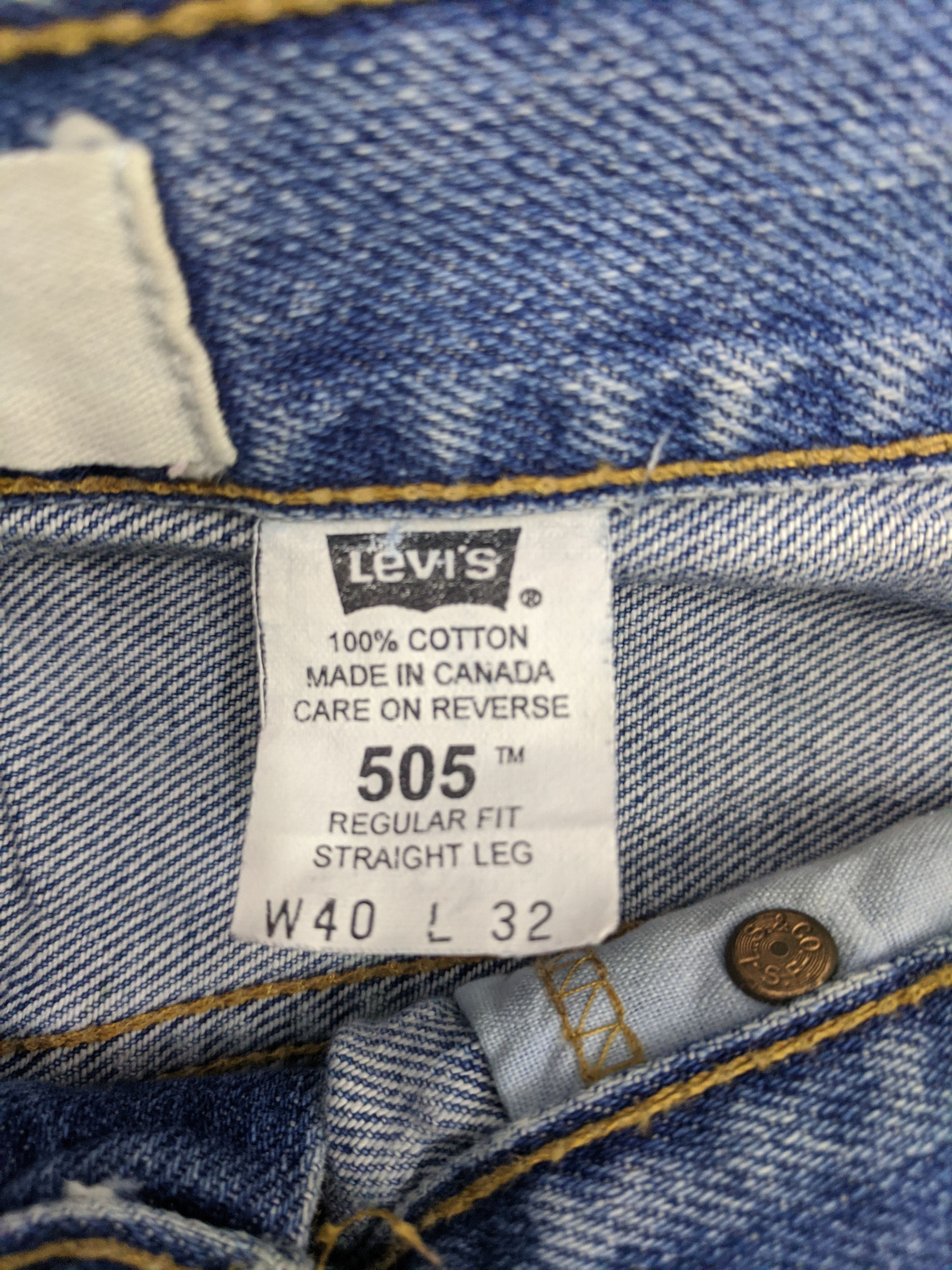 Levi's Vintage Levis 505 Light Wash Jeans DP0793 Size US 38 / EU 54 - 6 Thumbnail