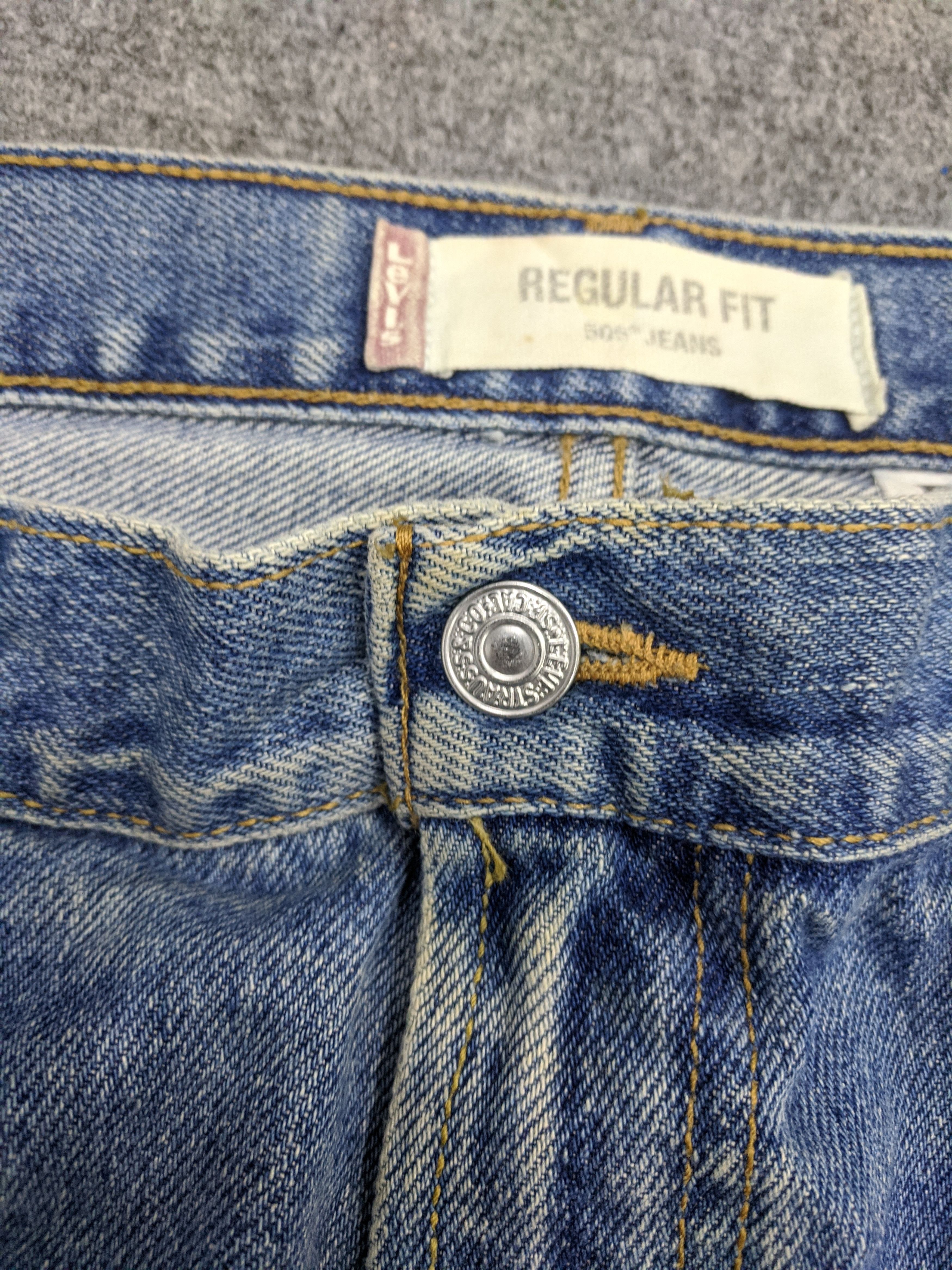 Levi's Vintage Levis 505 Light Wash Jeans DP0793 Size US 38 / EU 54 - 10 Thumbnail