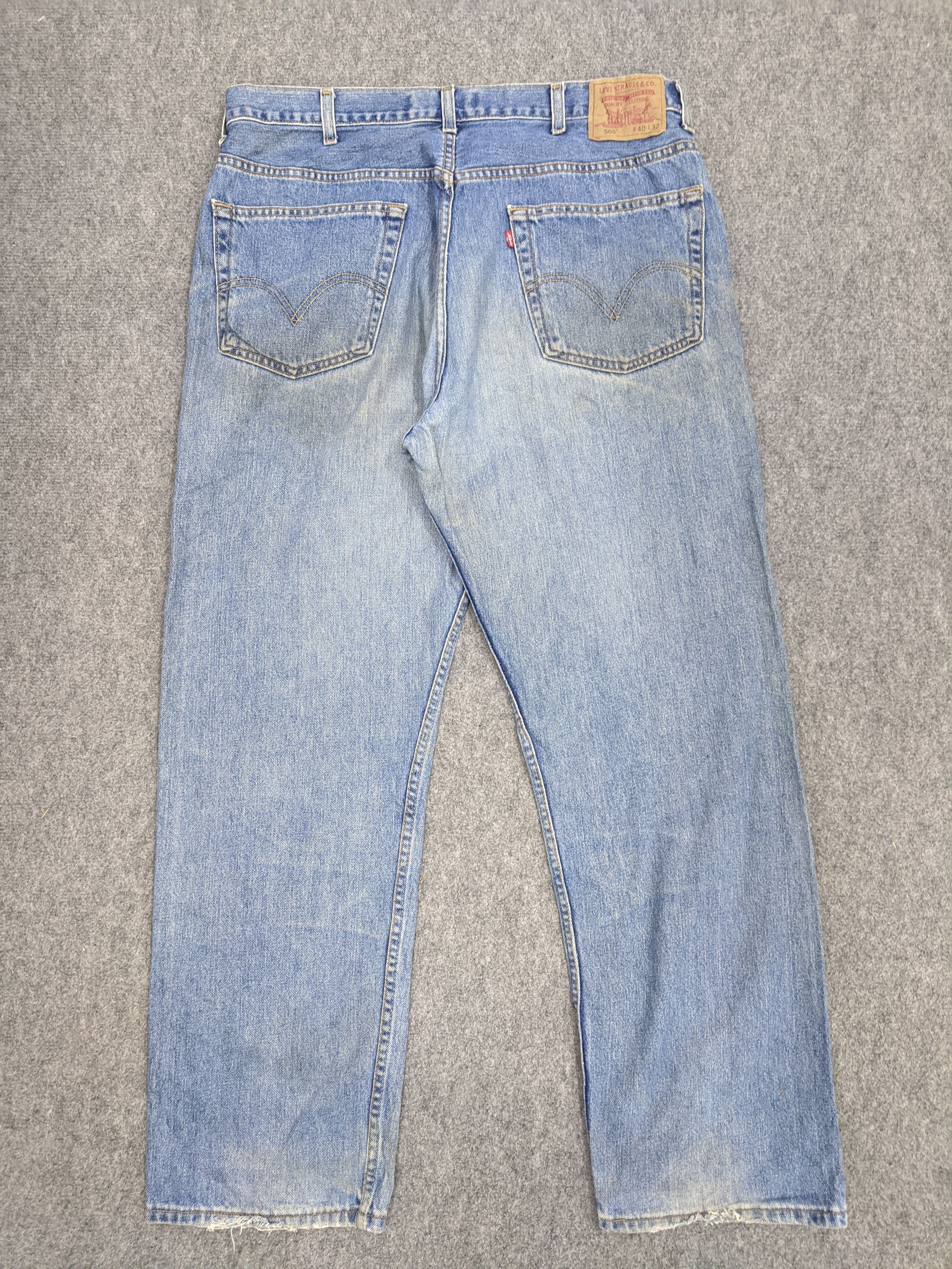 Levi's Vintage Levis 505 Light Wash Jeans DP0793 Size US 38 / EU 54 - 3 Thumbnail