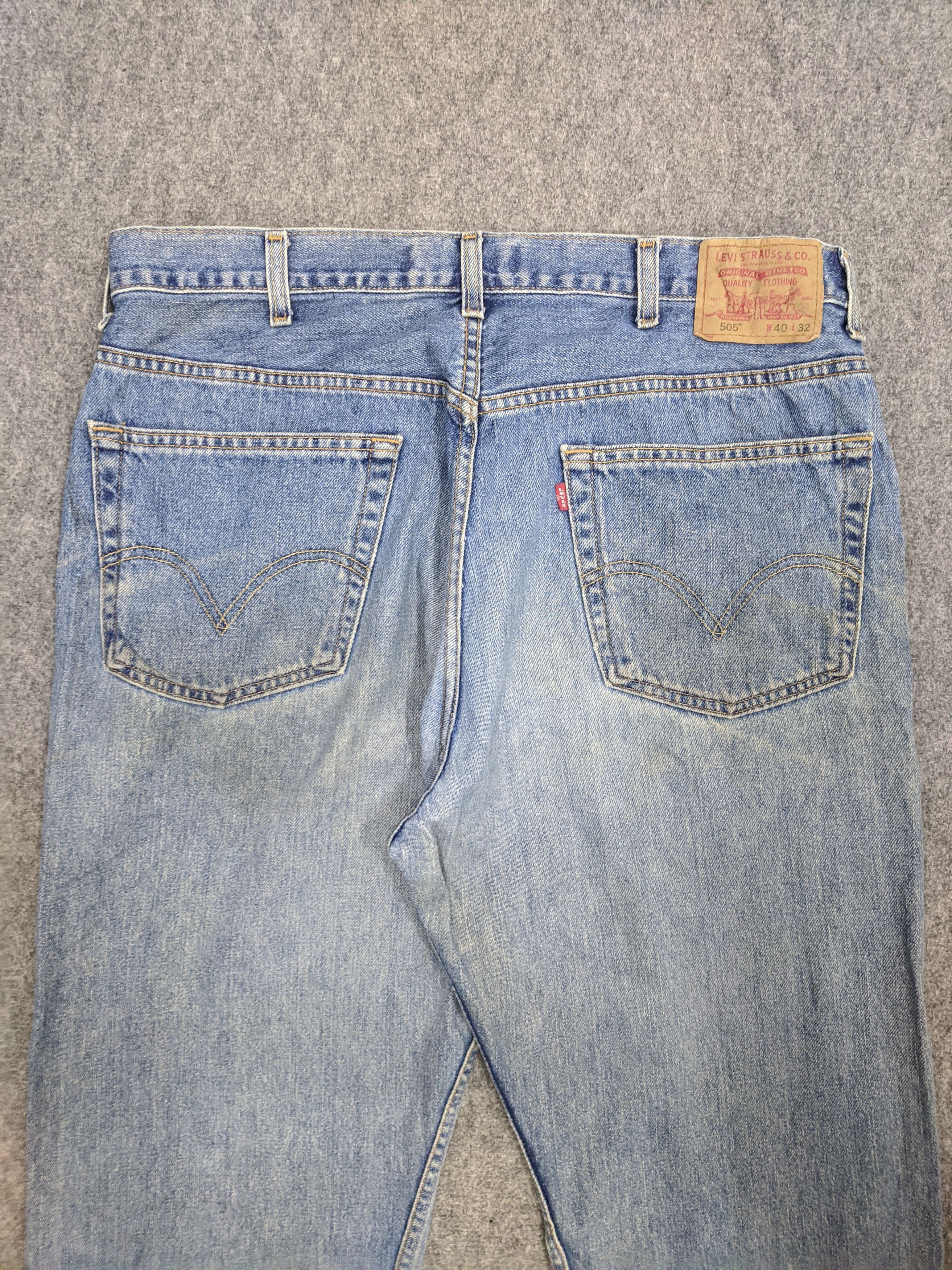 Levi's Vintage Levis 505 Light Wash Jeans DP0793 Size US 38 / EU 54 - 4 Thumbnail