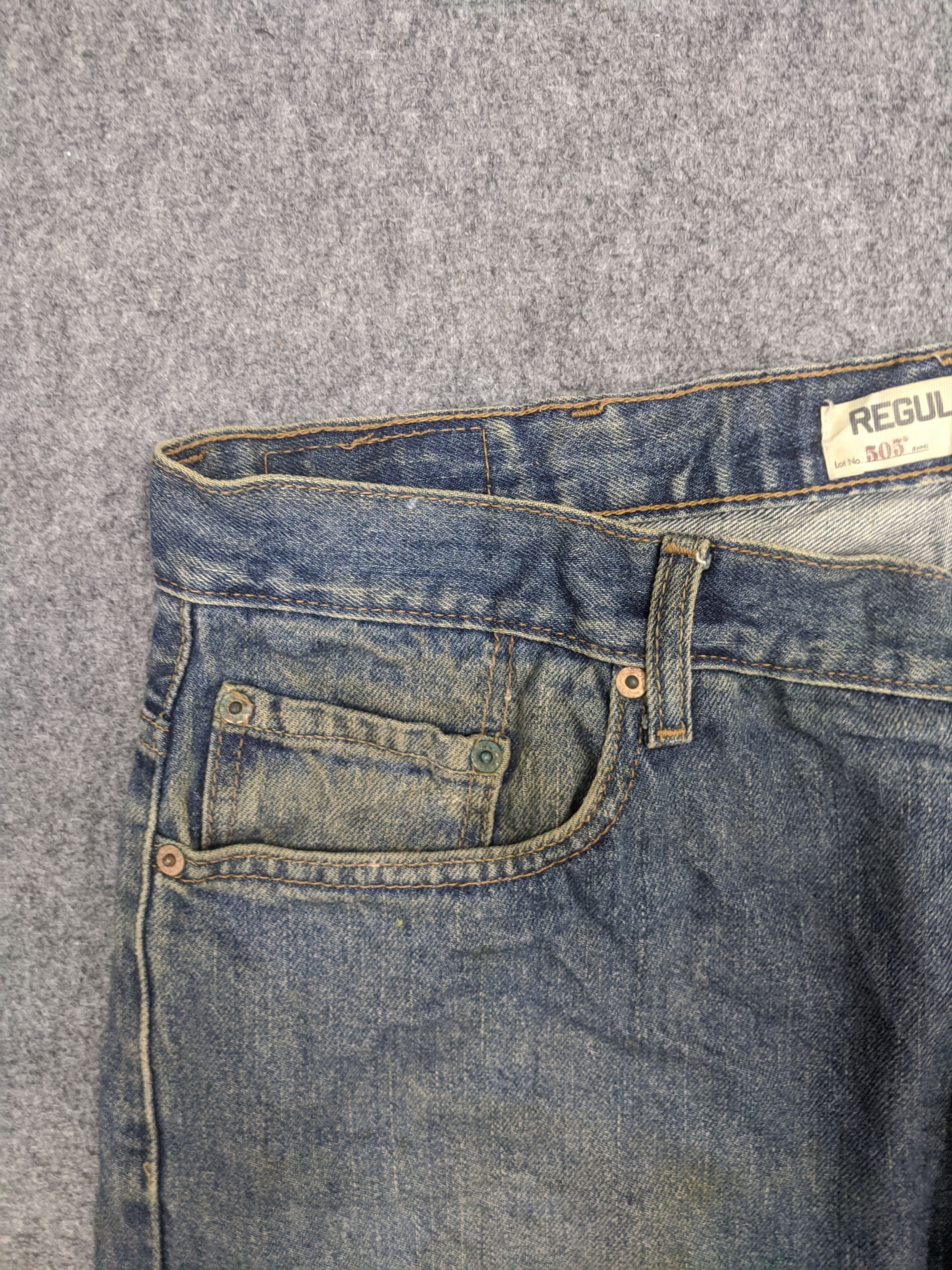 Levi's Vintage Levis 505 Light Wash Jeans DP0798 Size US 40 / EU 56 - 10 Thumbnail