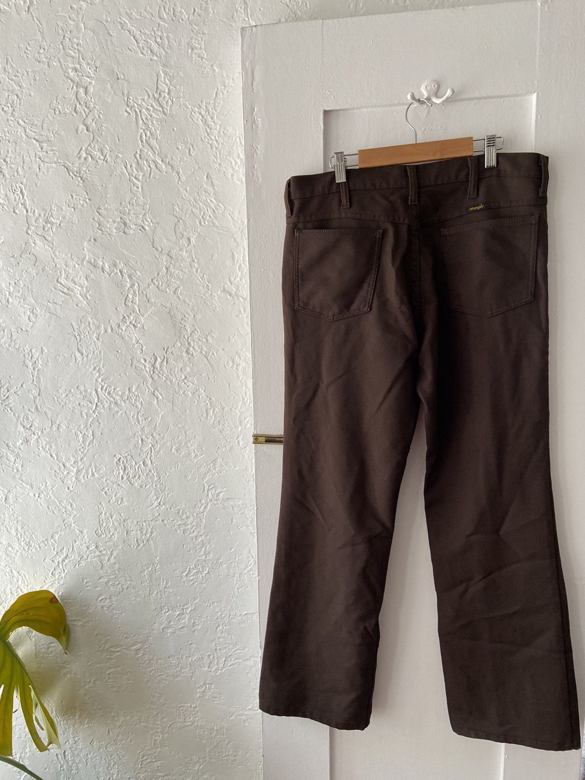 Vintage × Wrangler Wrangler Poly Jeans Chocolate Brown Size US 32 / EU 48 - 3 Thumbnail