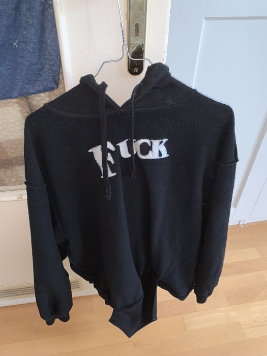 Vetements Vetements FUCK reversible Hoodie Grailed