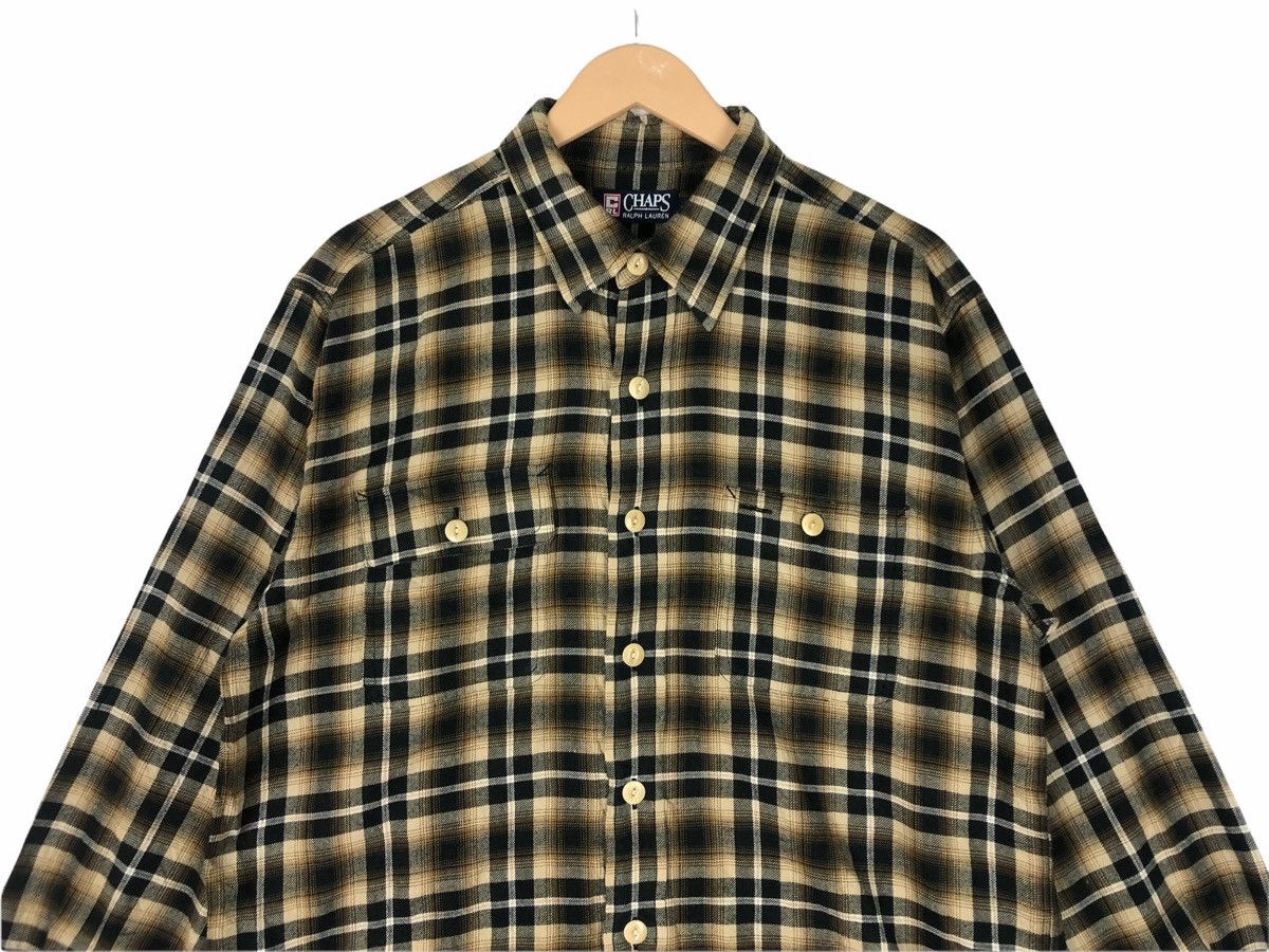 Chaps Ralph Lauren × Flannel Flannel Chaps Shadow Plaid Button Ups Shirt Size US L / EU 52-54 / 3 - 3 Thumbnail