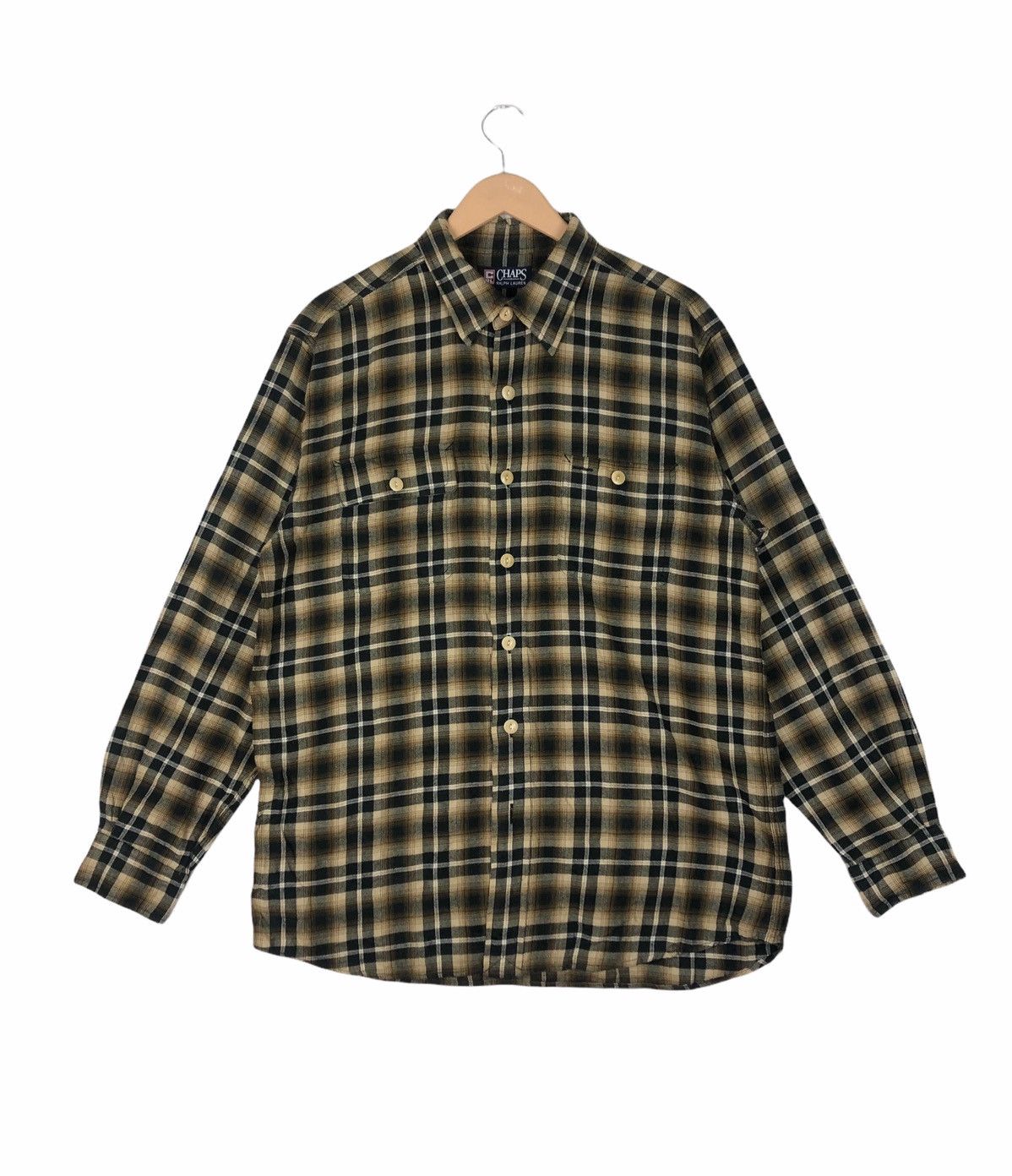 Chaps Ralph Lauren × Flannel Flannel Chaps Shadow Plaid Button Ups Shirt Size US L / EU 52-54 / 3 - 1 Thumbnail