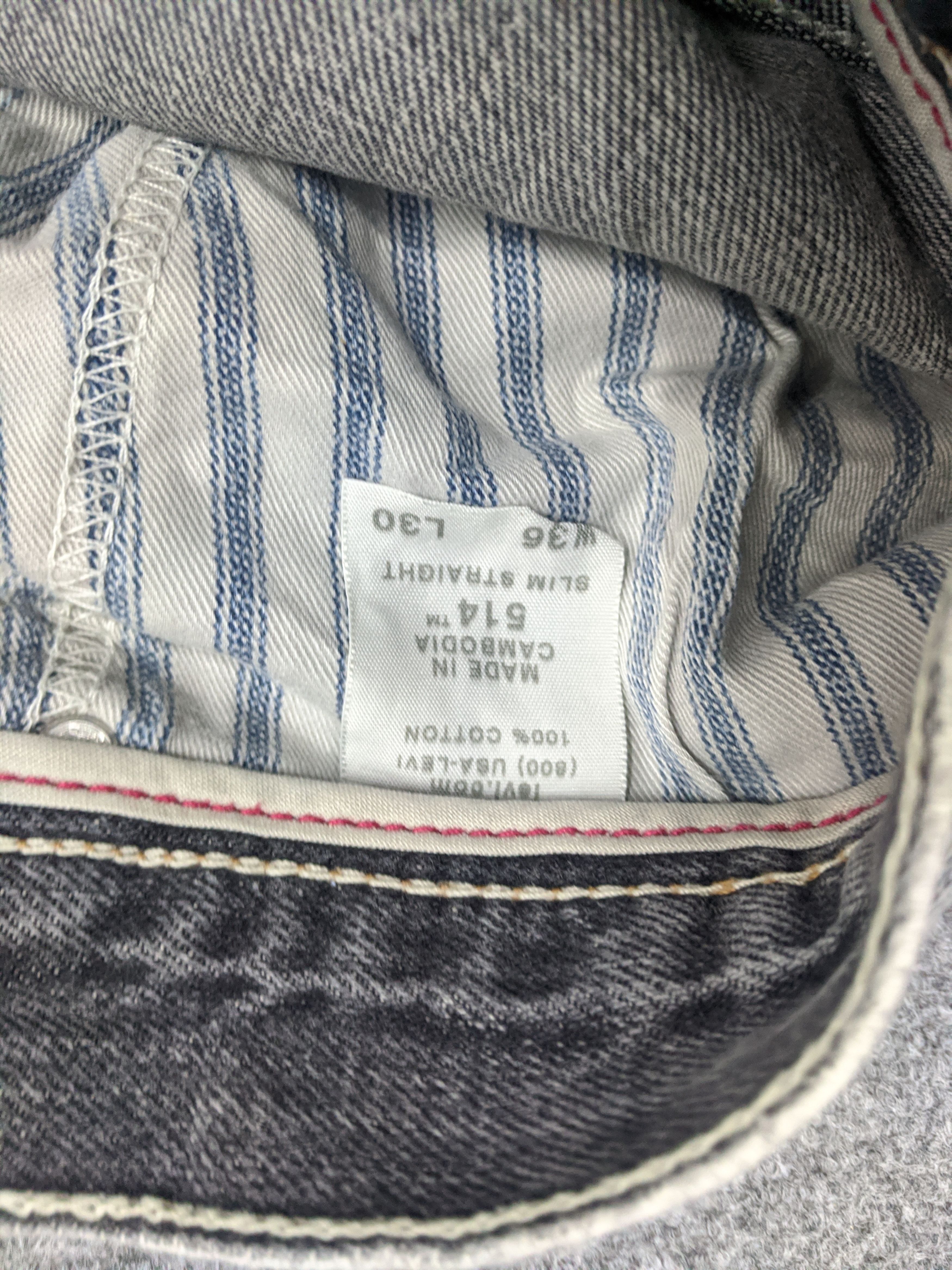 Levi's Vintage Levis 514 Jeans DP0801 Size US 37 - 7 Thumbnail