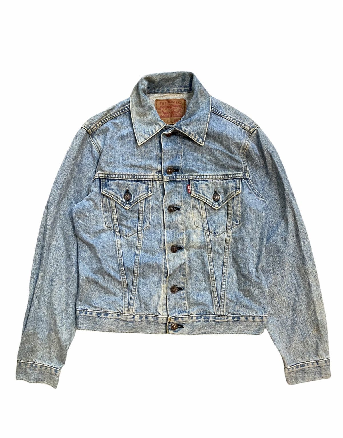 Levi's 1992 Big E LEVIS Trucker Denim Light wash Jacket Size US S / EU 44-46 / 1 - 1 Thumbnail