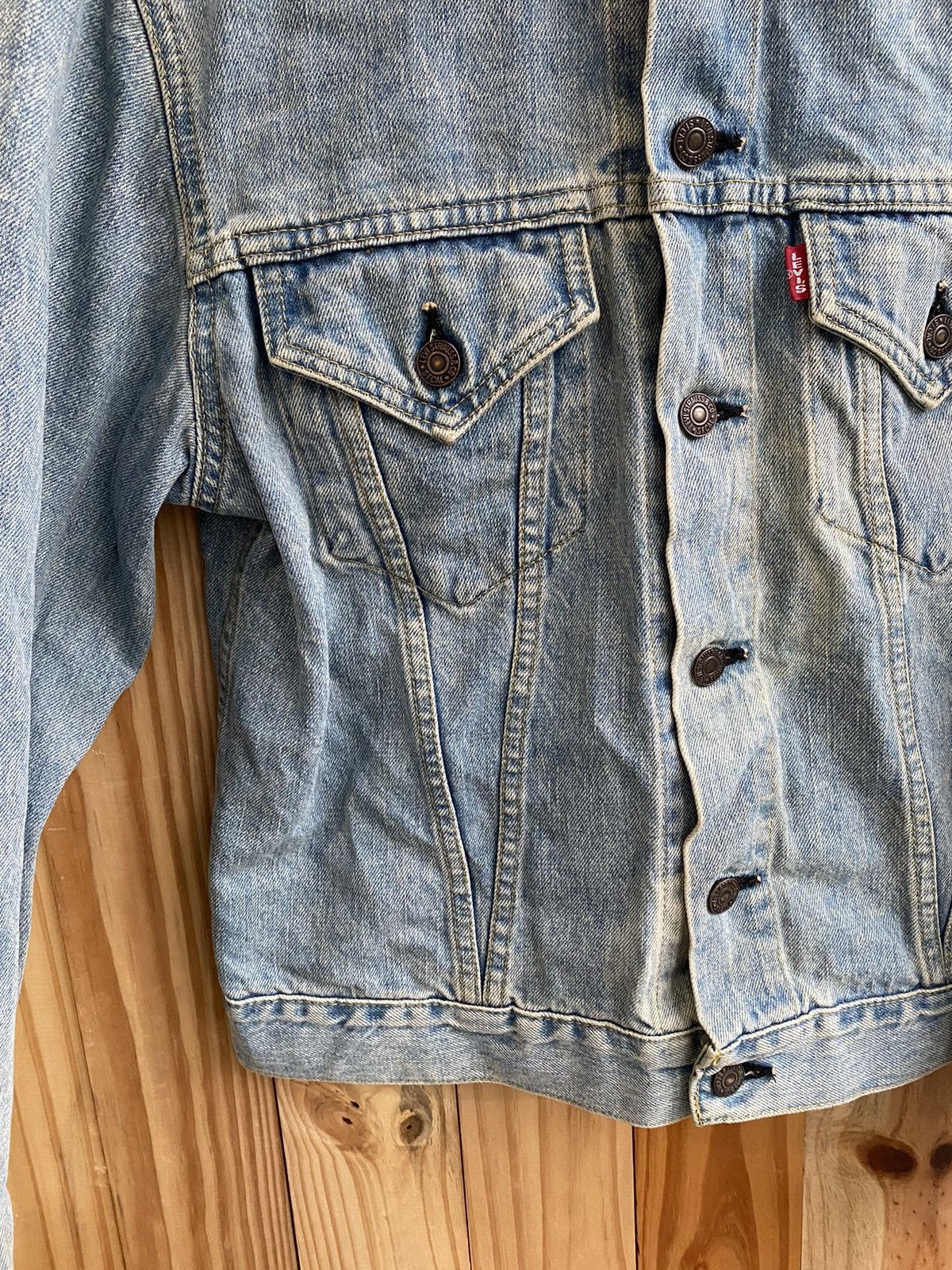 Levi's 1992 Big E LEVIS Trucker Denim Light wash Jacket Size US S / EU 44-46 / 1 - 6 Thumbnail
