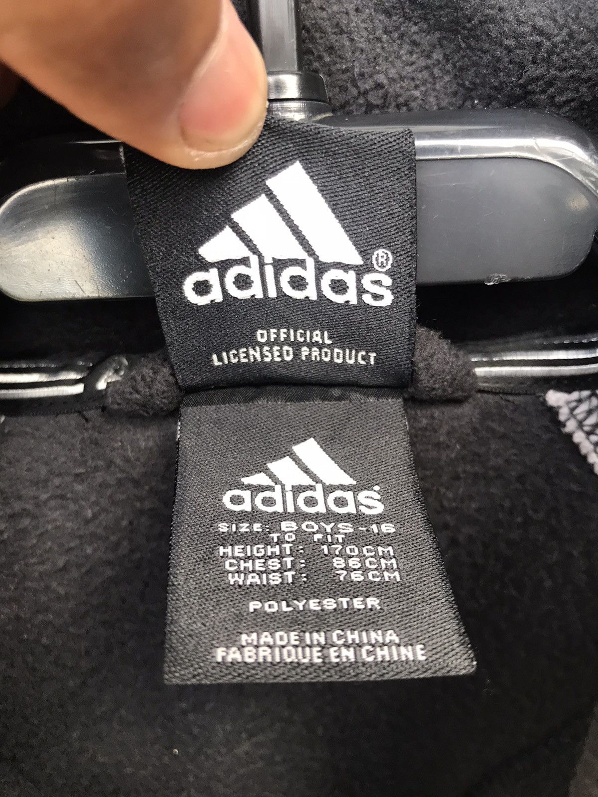 Adidas Vintage Adidas All Blacks Fleece Half Zip Fleece Jacket Size US M / EU 48-50 / 2 - 3 Thumbnail
