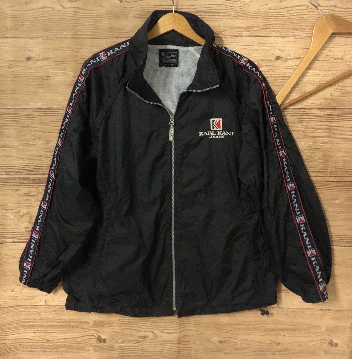 Vintage Karl Kani Light Jacket M Side Tape Streetwear 90's