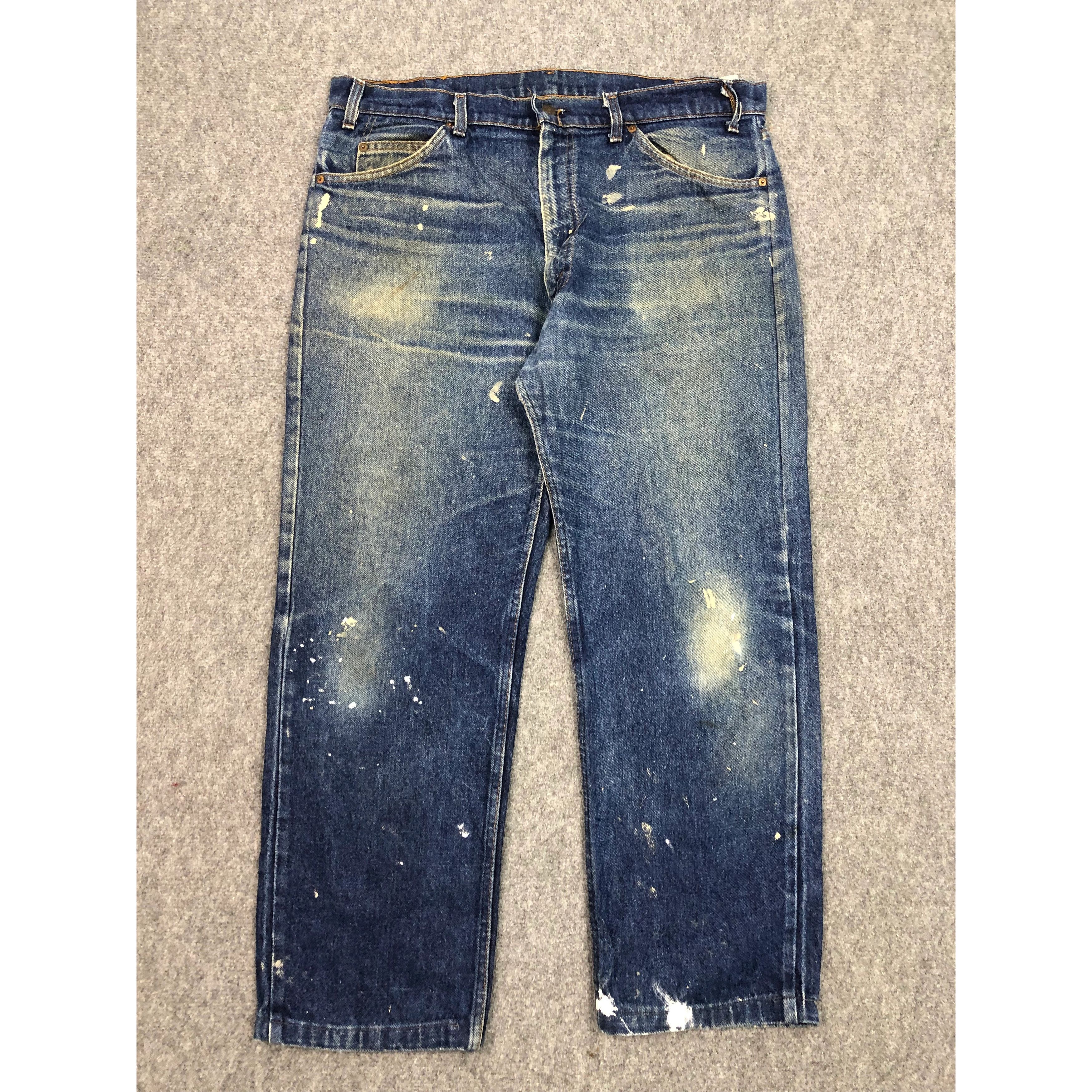 Levi's Vintage 80s Levis 505 Orange Tab Blue Jeans Talon 42 DP0564 Size US 39 - 1 Thumbnail