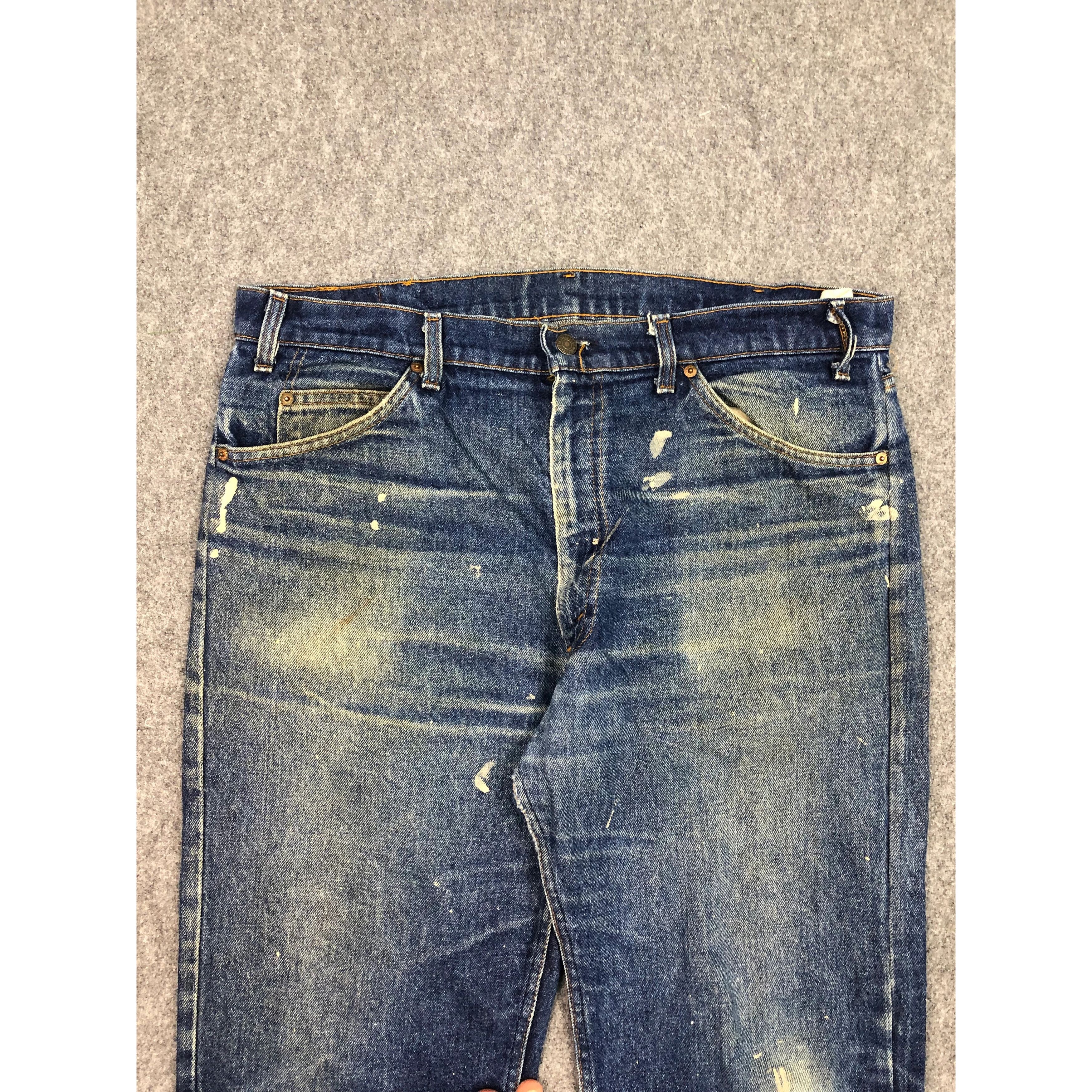 Levi's Vintage 80s Levis 505 Orange Tab Blue Jeans Talon 42 DP0564 Size US 39 - 3 Thumbnail
