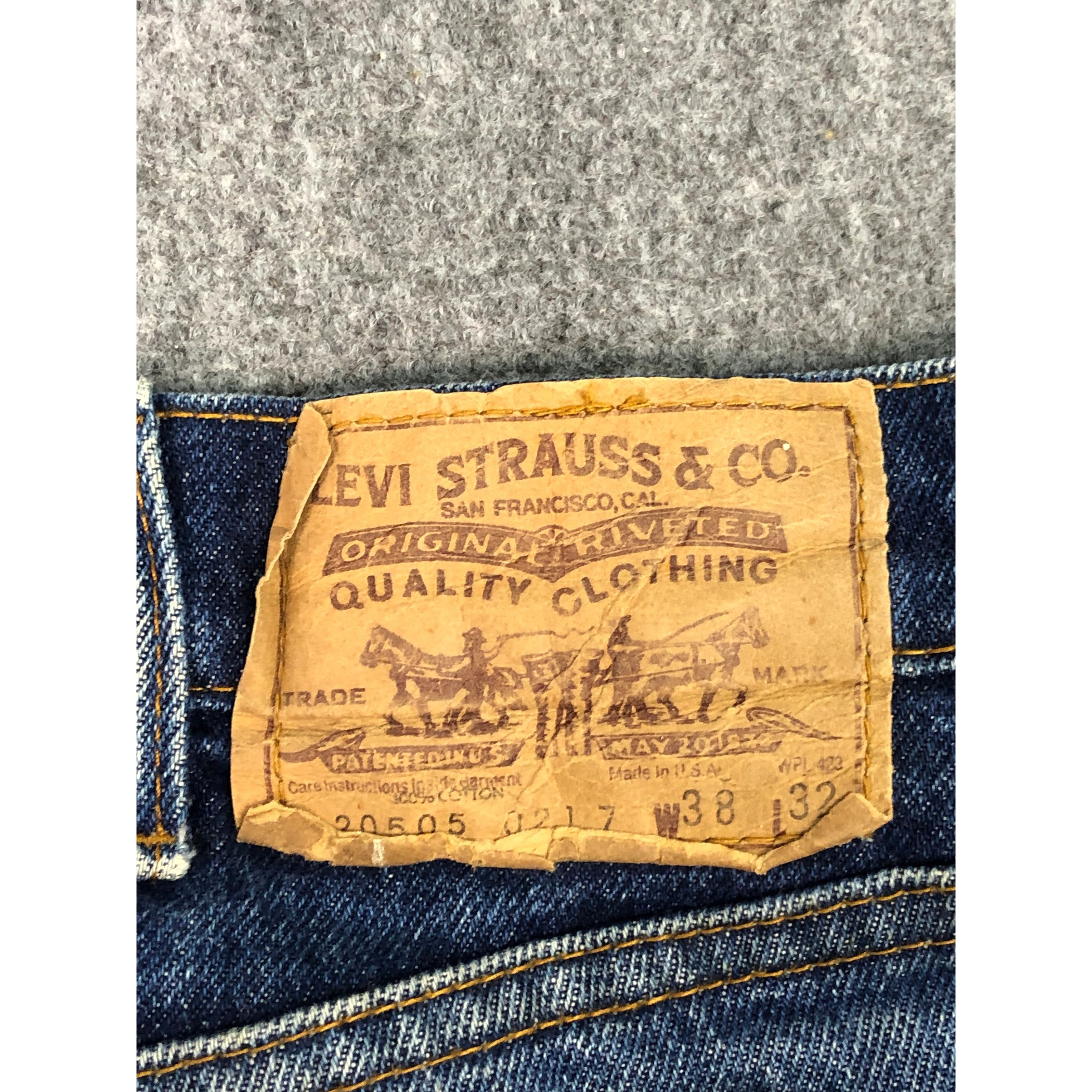 Levi's Vintage 80s Levis 505 Orange Tab Blue Jeans Talon 42 DP0564 Size US 39 - 5 Thumbnail