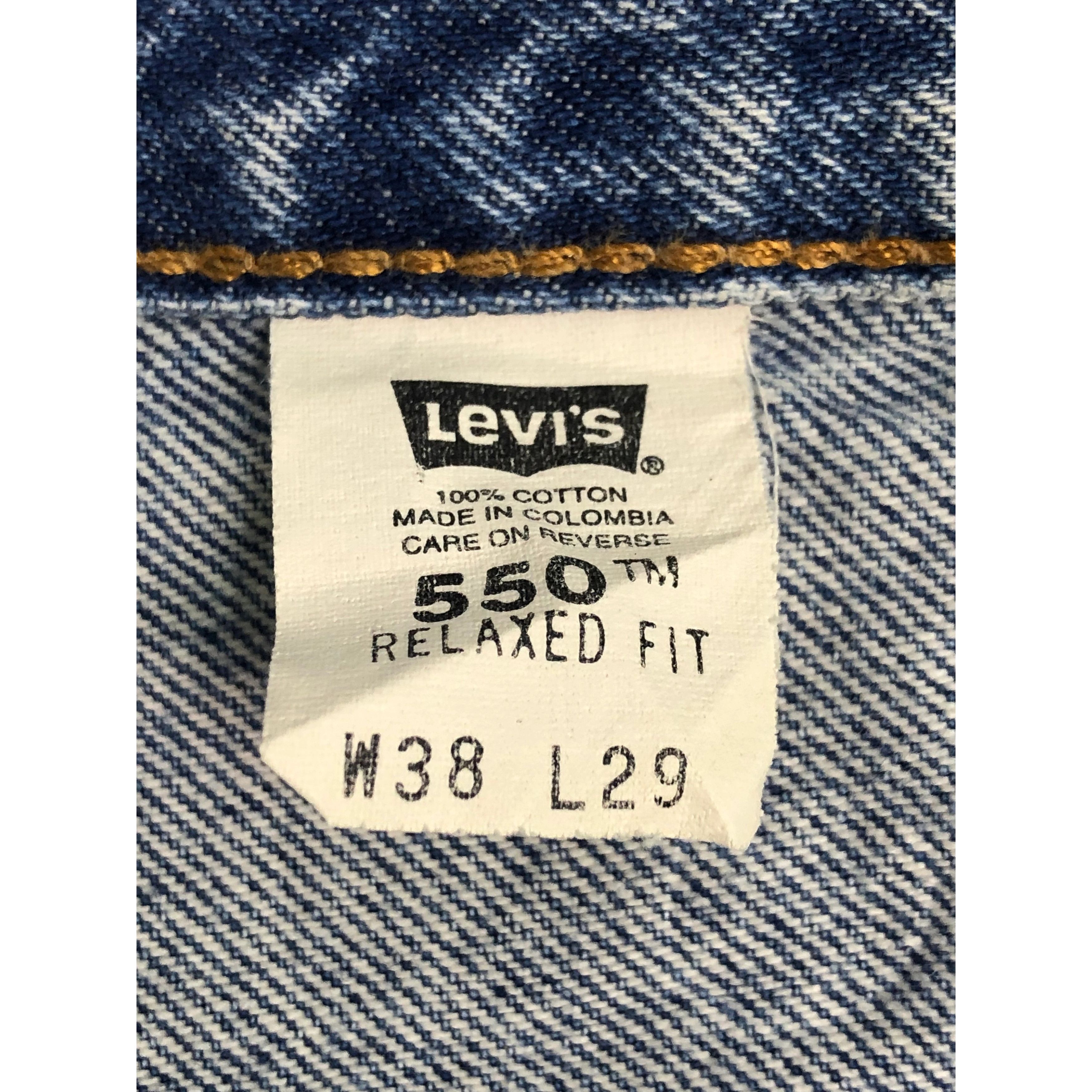 Levi's Vintage 90s Levis 550 Lightwash Jeans DP0561 Size US 38 / EU 54 - 6 Thumbnail
