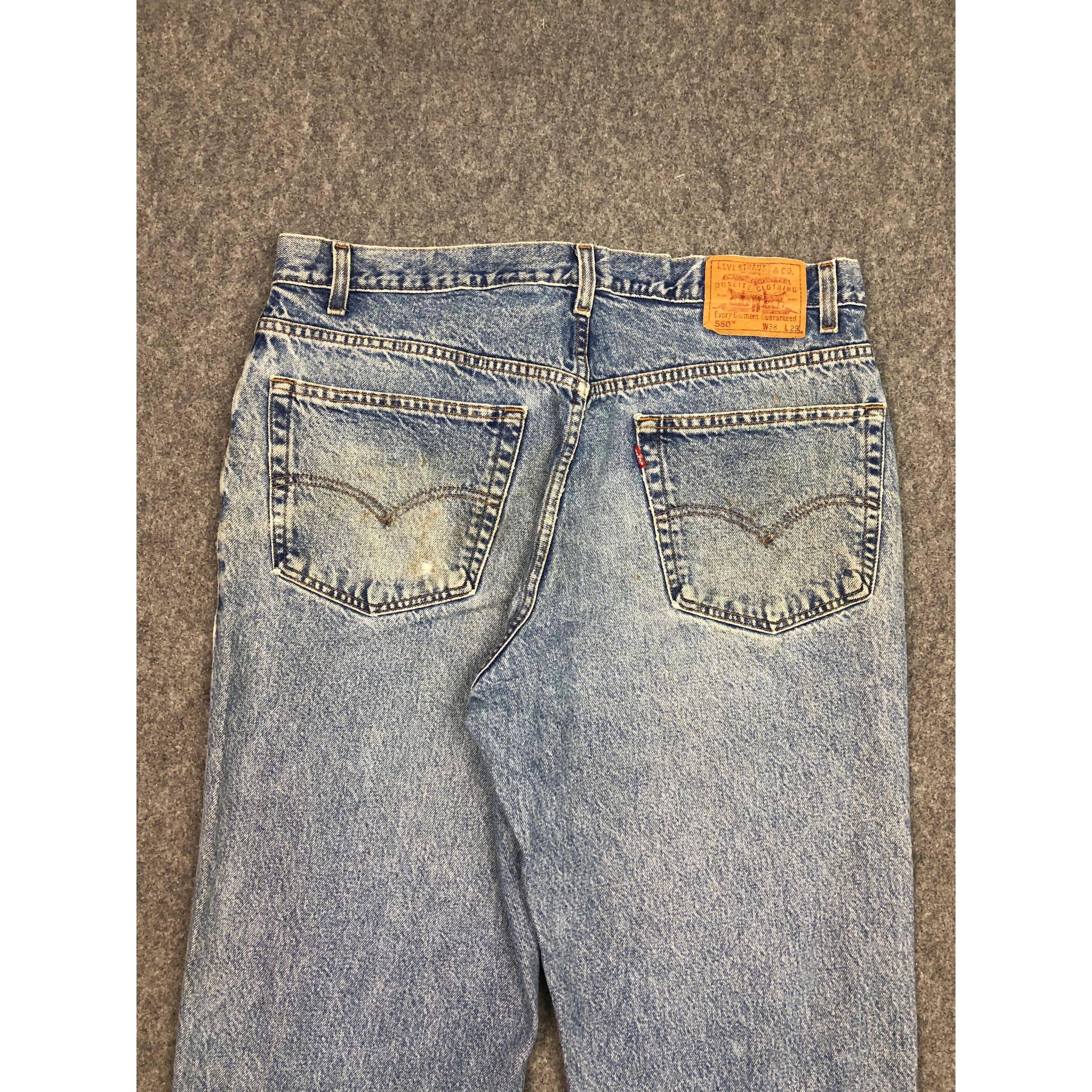 Levi's Vintage 90s Levis 550 Lightwash Jeans DP0561 Size US 38 / EU 54 - 4 Thumbnail