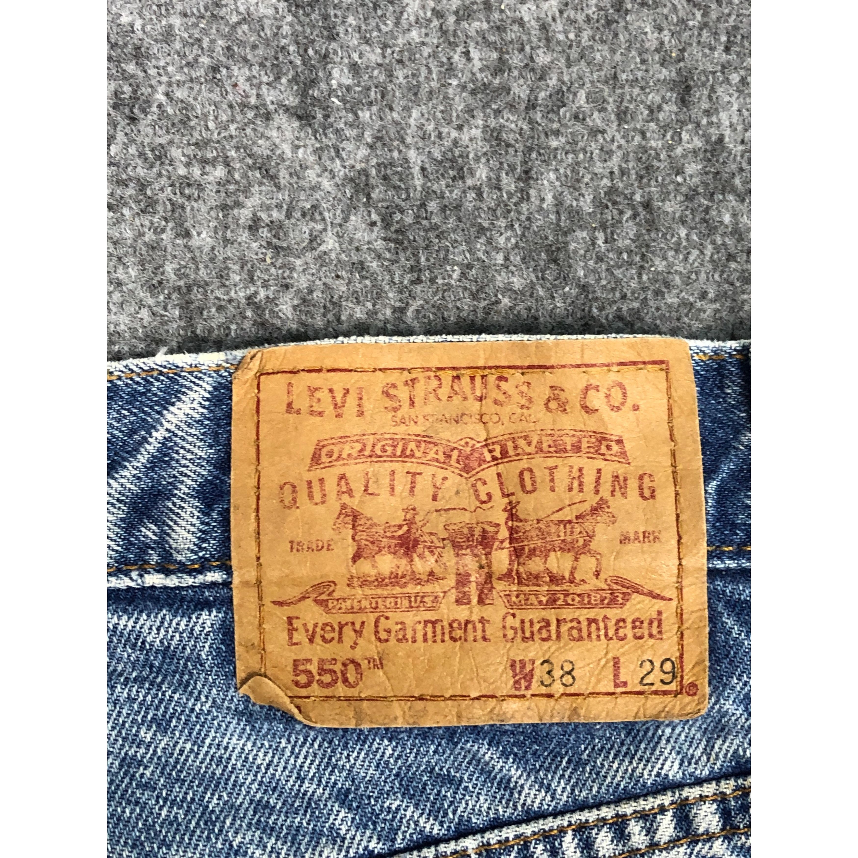 Levi's Vintage 90s Levis 550 Lightwash Jeans DP0561 Size US 38 / EU 54 - 5 Thumbnail