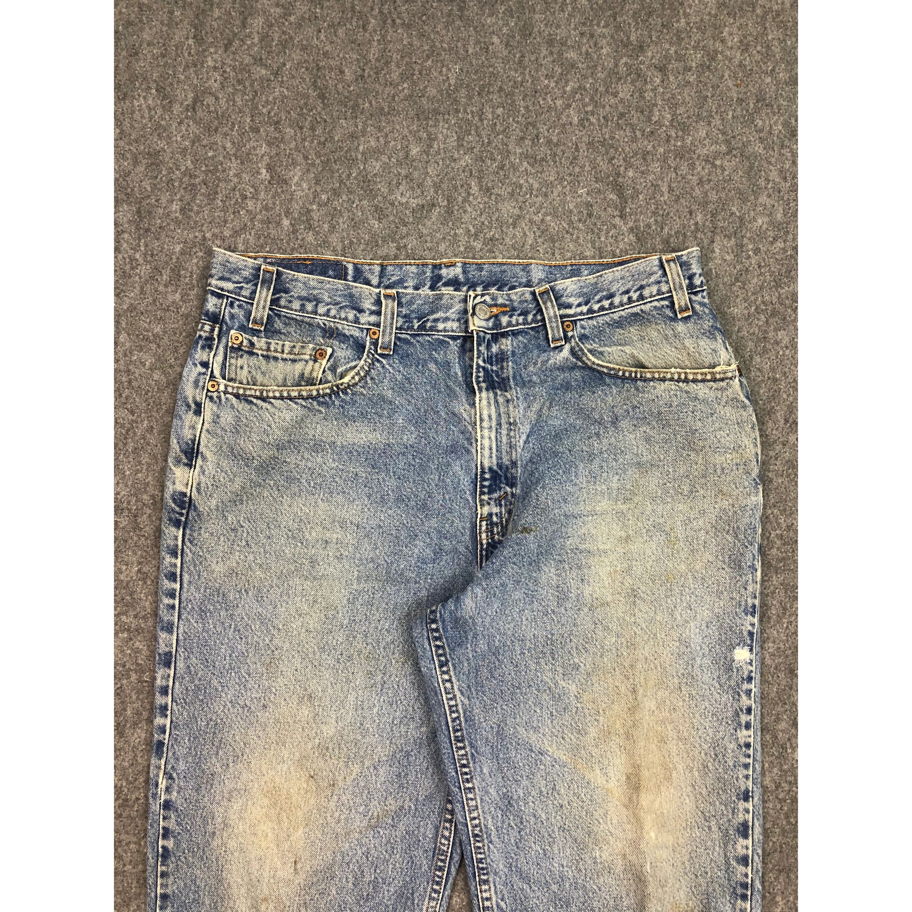 Levi's Vintage 90s Levis 550 Lightwash Jeans DP0561 Size US 38 / EU 54 - 3 Thumbnail
