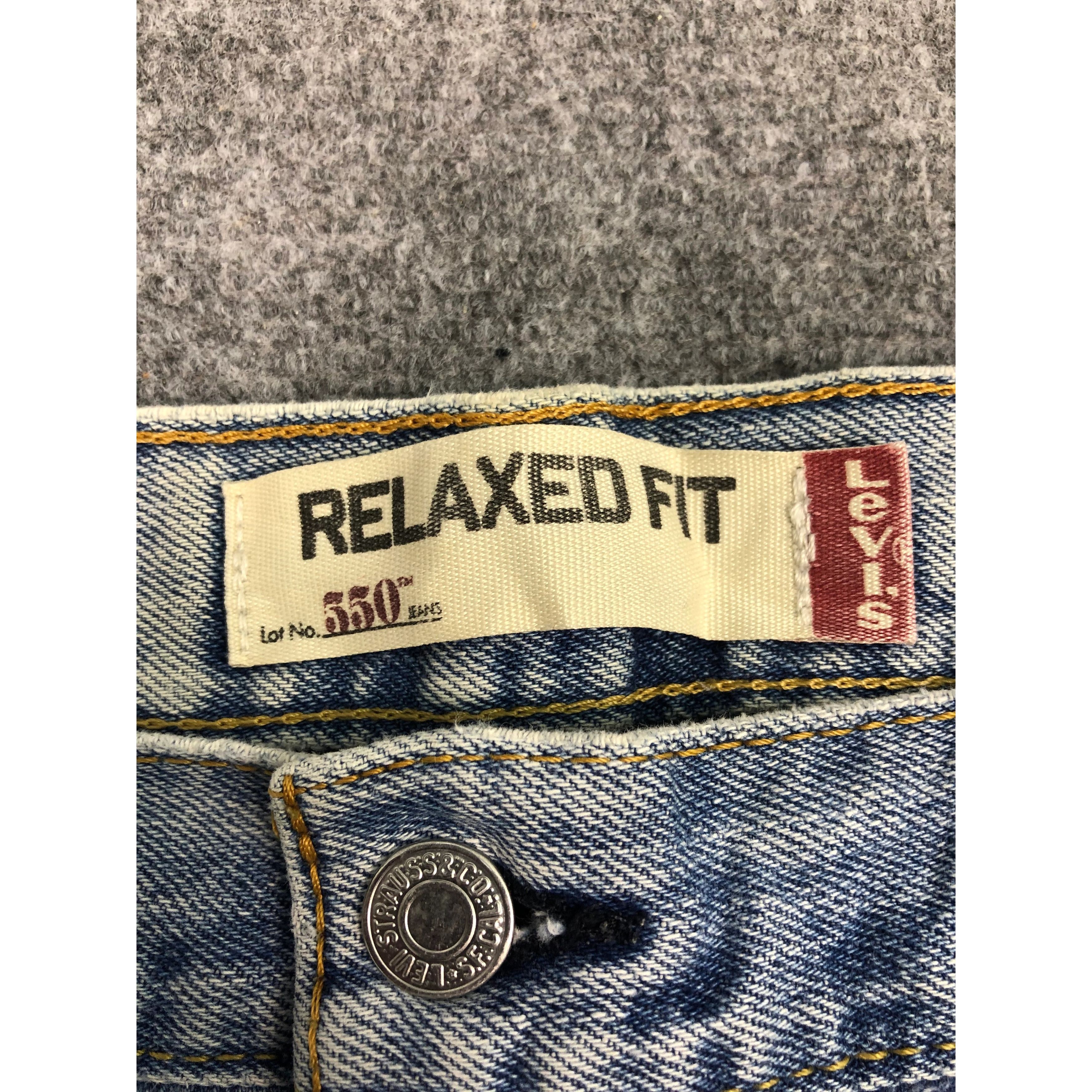Levi's Vintage Levis 550 Relaxed Fit Lightwash Jeans DP0547 Size US 40 / EU 56 - 5 Thumbnail