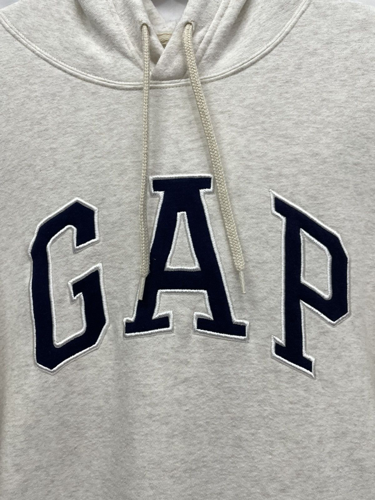 Gap × Vintage GAP Cream Hoodie SpellOut Collegiate Travis Kanye Style Size US S / EU 44-46 / 1 - 2 Thumbnail