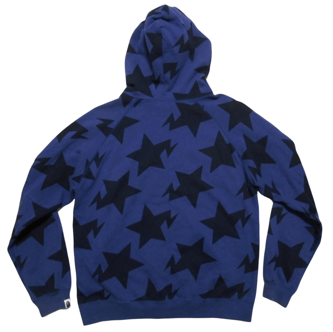 Bape Star Hoodie
 Bape Bape Star Hoo Bapesta Navy Full Zip M