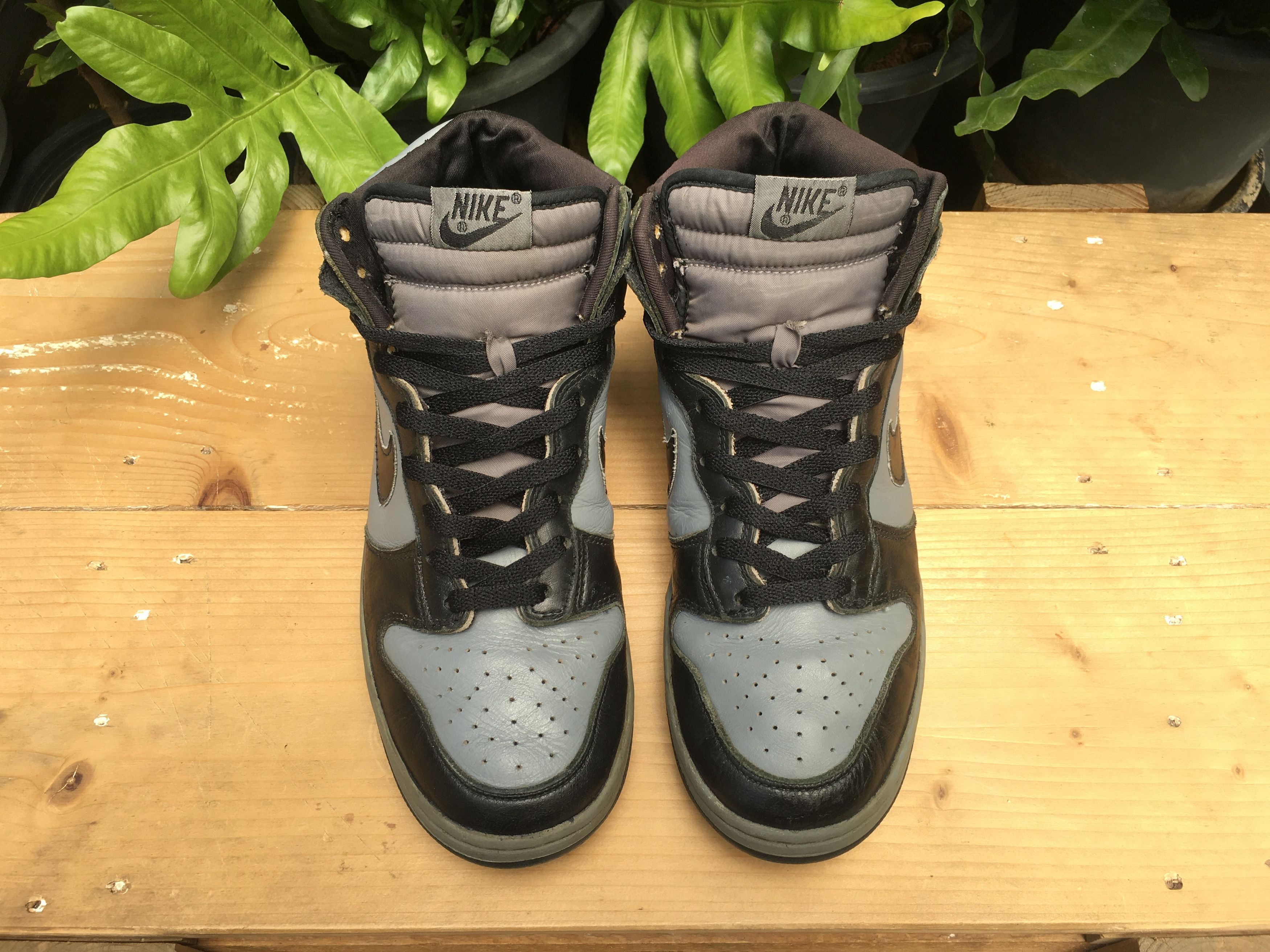 Nike Vintage Nike Dunk High LE Black Cool Grey 1999 Size US 10 / EU 43 - 8 Thumbnail