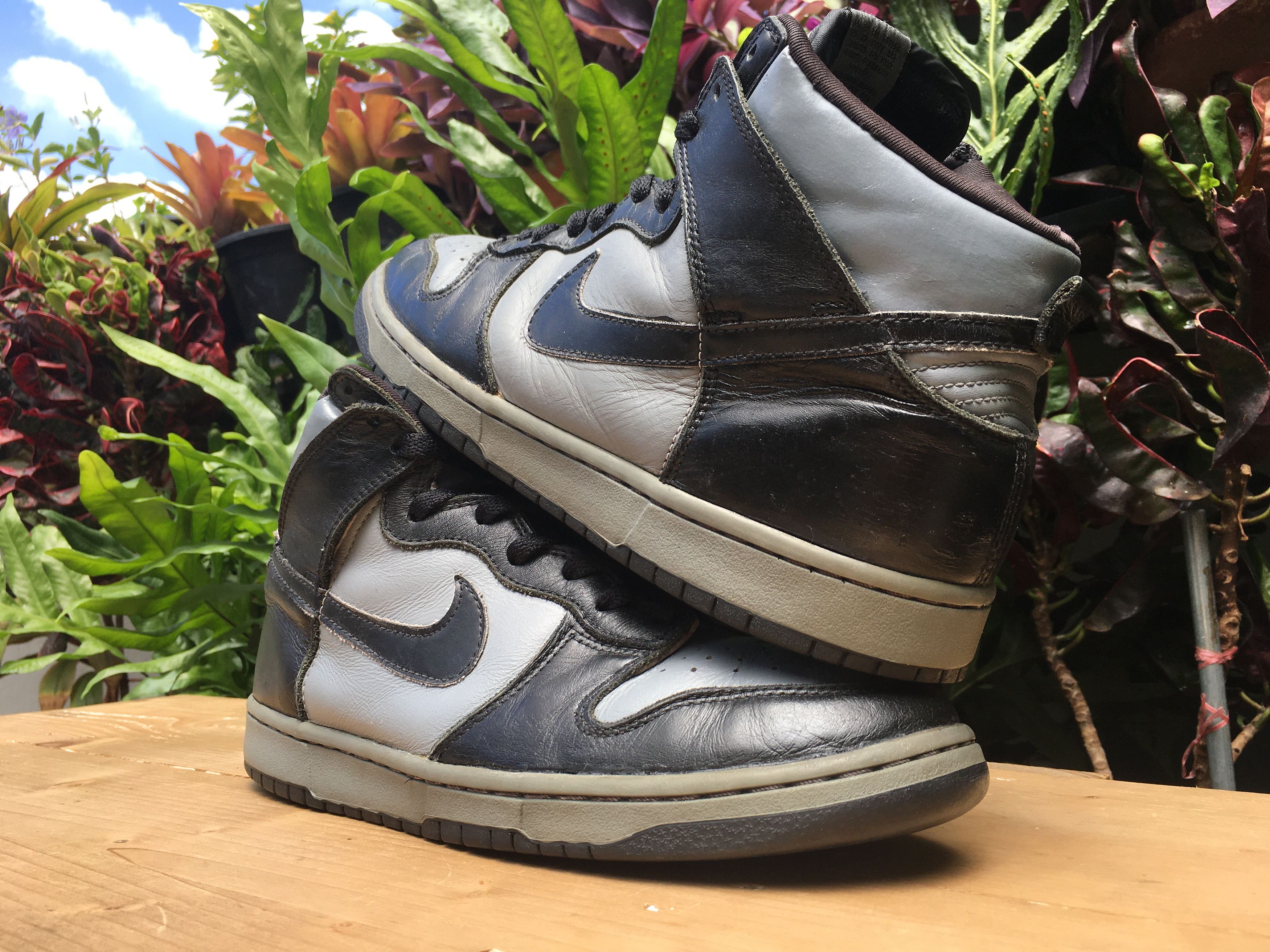 Nike Vintage Nike Dunk High LE Black Cool Grey 1999 Size US 10 / EU 43 - 3 Thumbnail