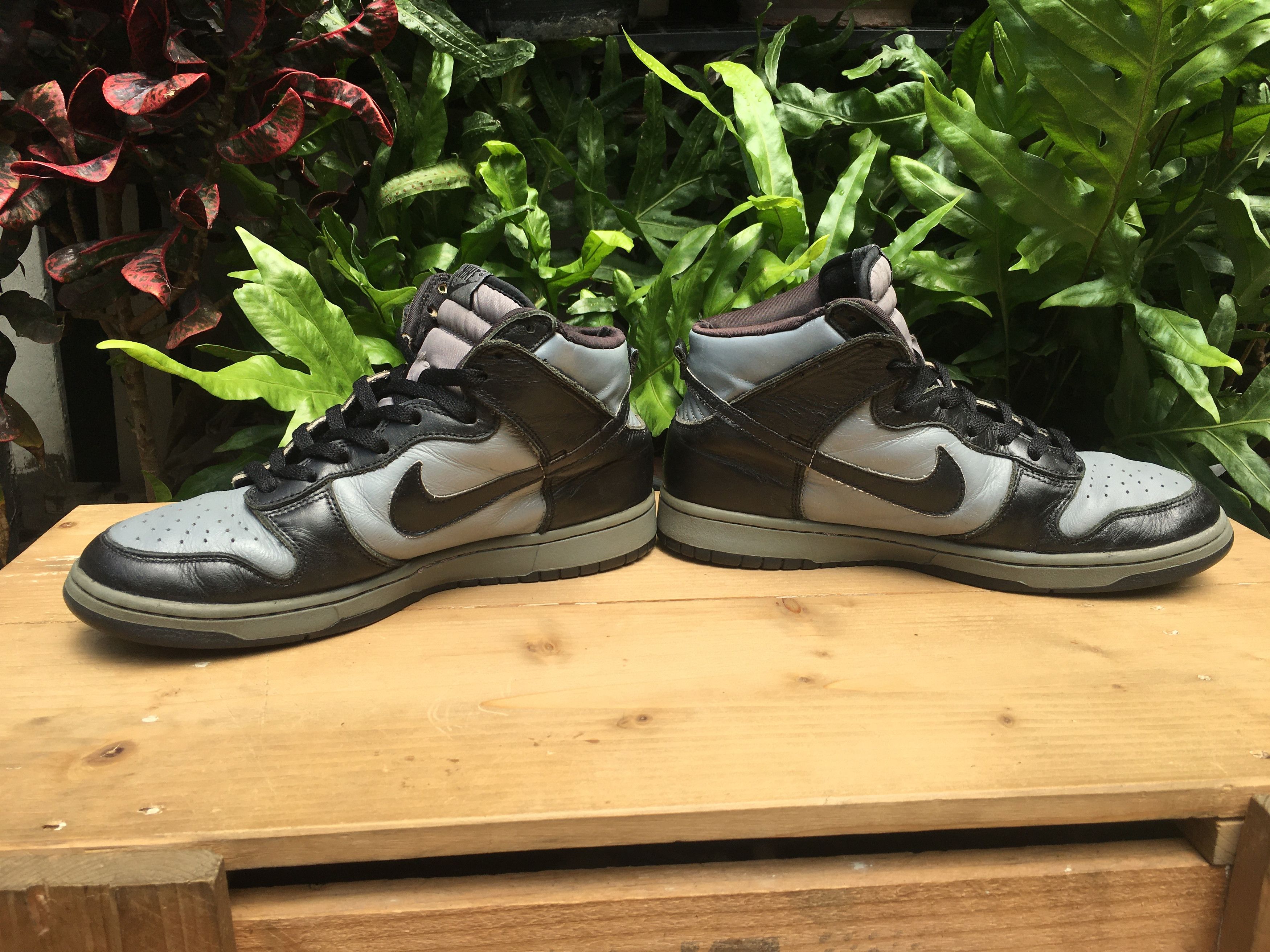 Nike Vintage Nike Dunk High LE Black Cool Grey 1999 Size US 10 / EU 43 - 7 Thumbnail