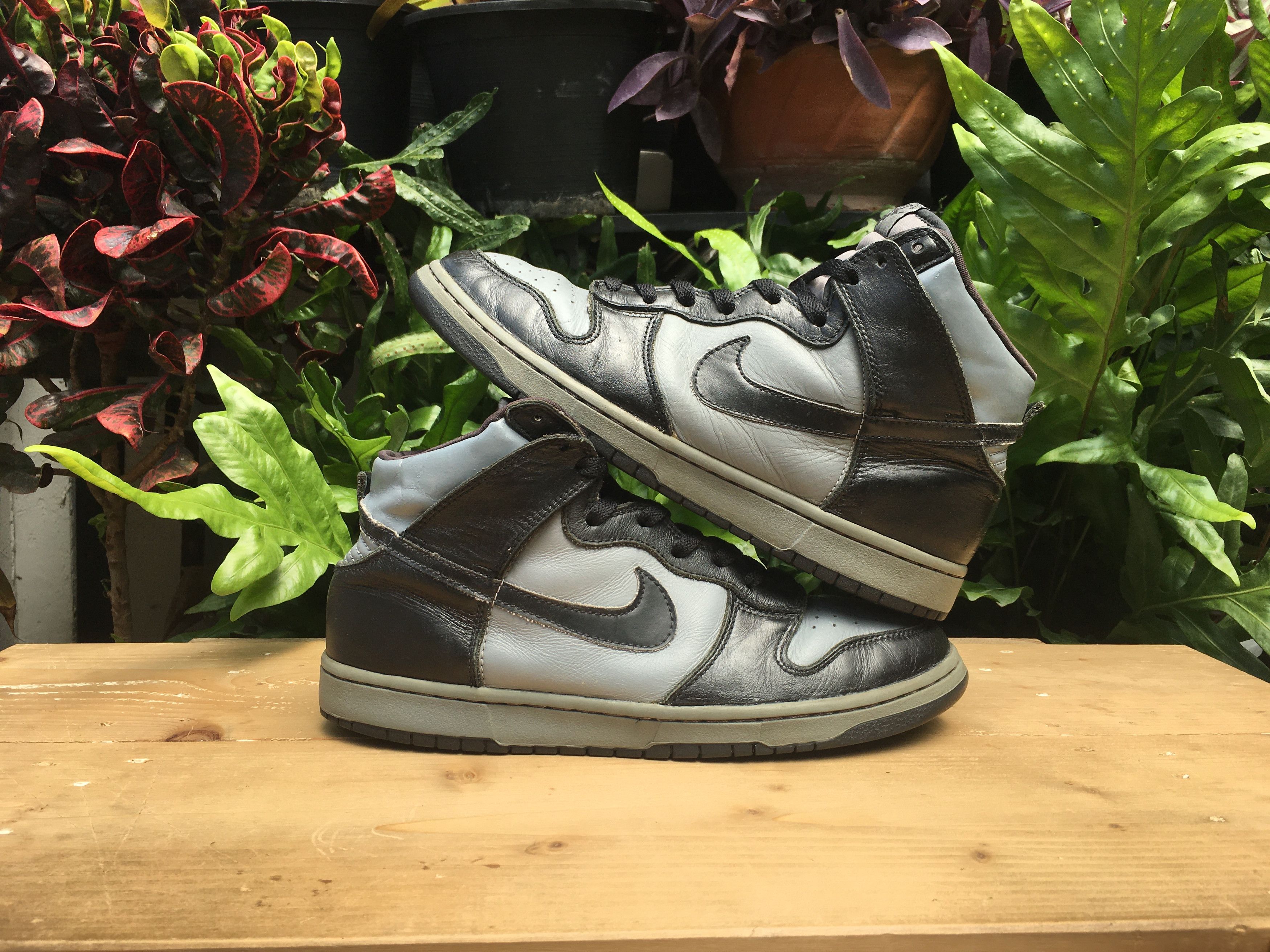 Nike Vintage Nike Dunk High LE Black Cool Grey 1999 Size US 10 / EU 43 - 4 Thumbnail